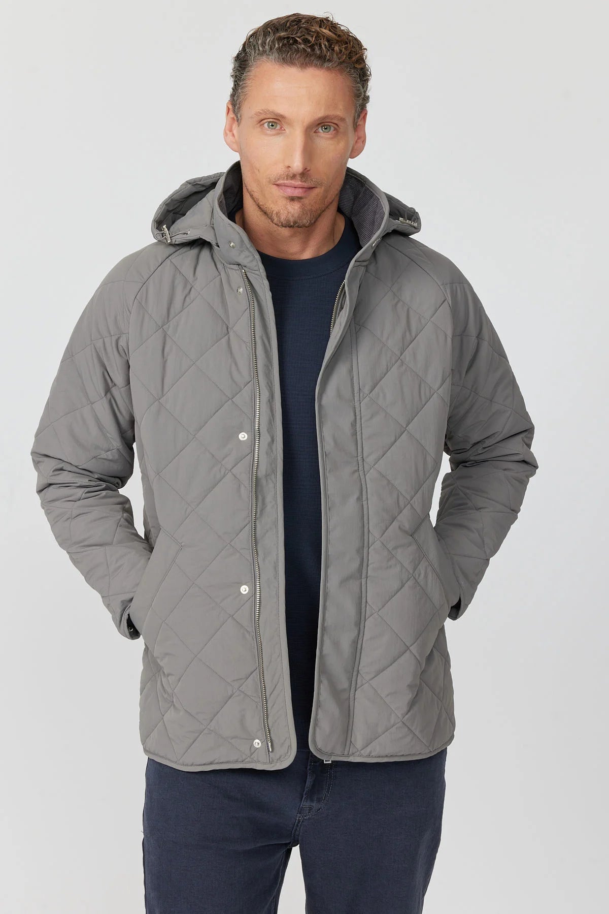 Men's Hooded Quilted Jacket