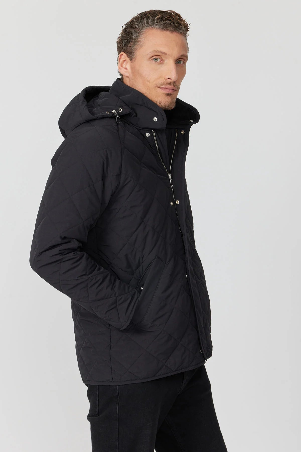 Men's Hooded Quilted Jacket