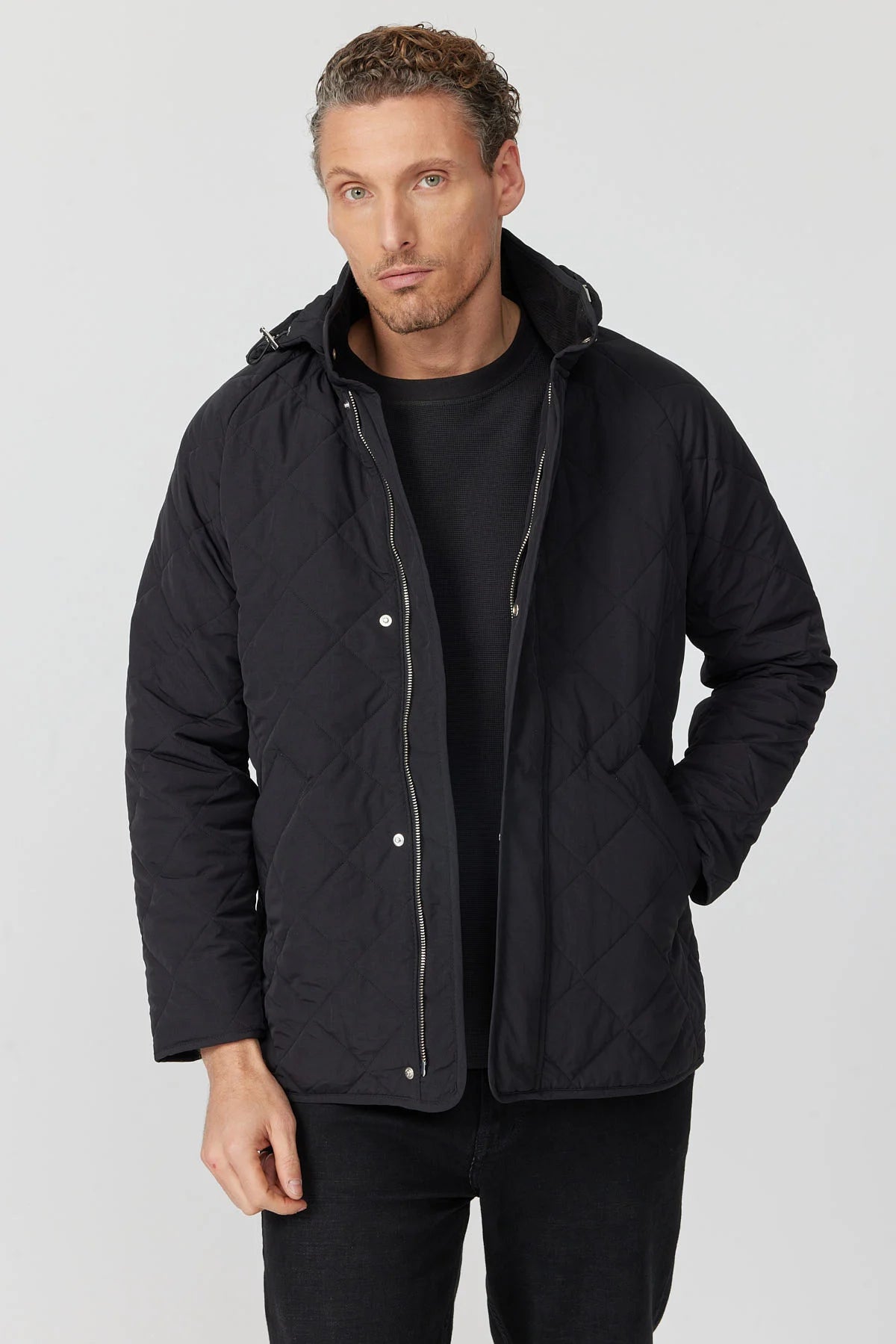 Men's Hooded Quilted Jacket