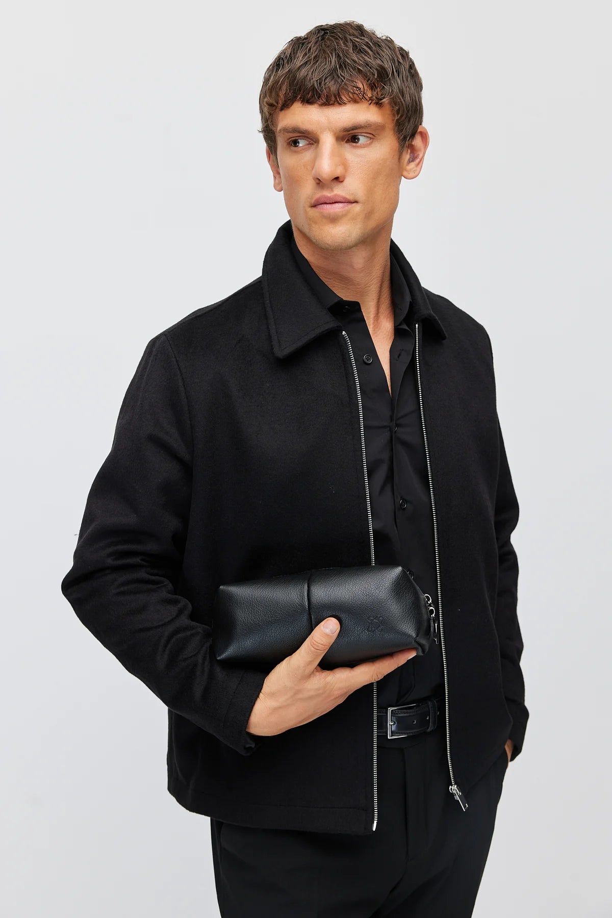 Men's Classic Collar Zip-Up Jacket