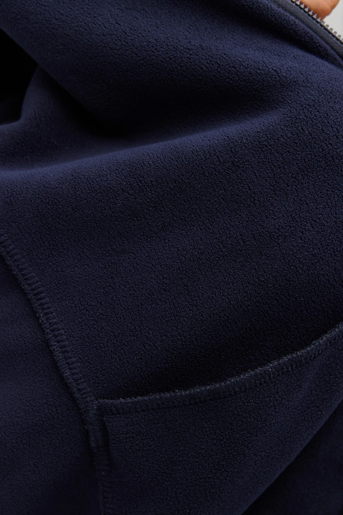 Men's Hooded Double Pocket Plush Jacket
