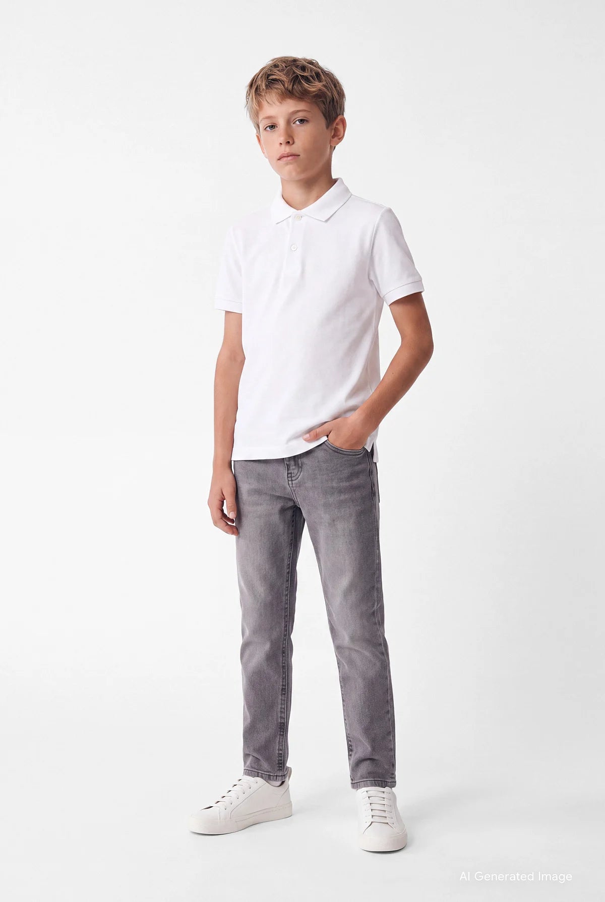 Unisex Çocuk Polo Tişörtü