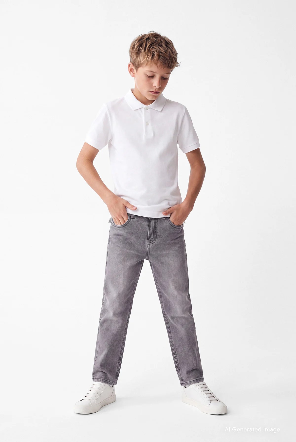 Unisex Çocuk Polo Tişörtü