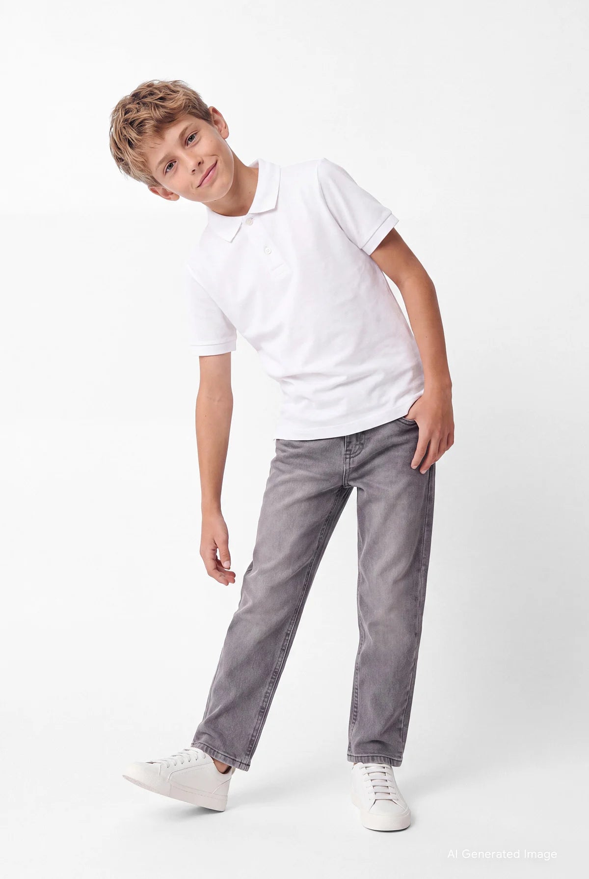 Unisex Çocuk Polo Tişörtü