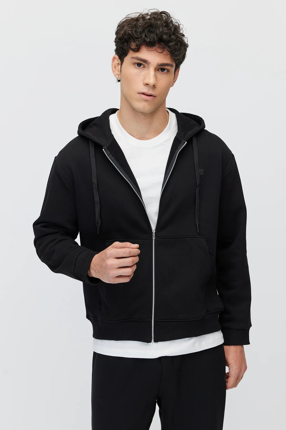Men's Hooded Zip-up Sweatshirt