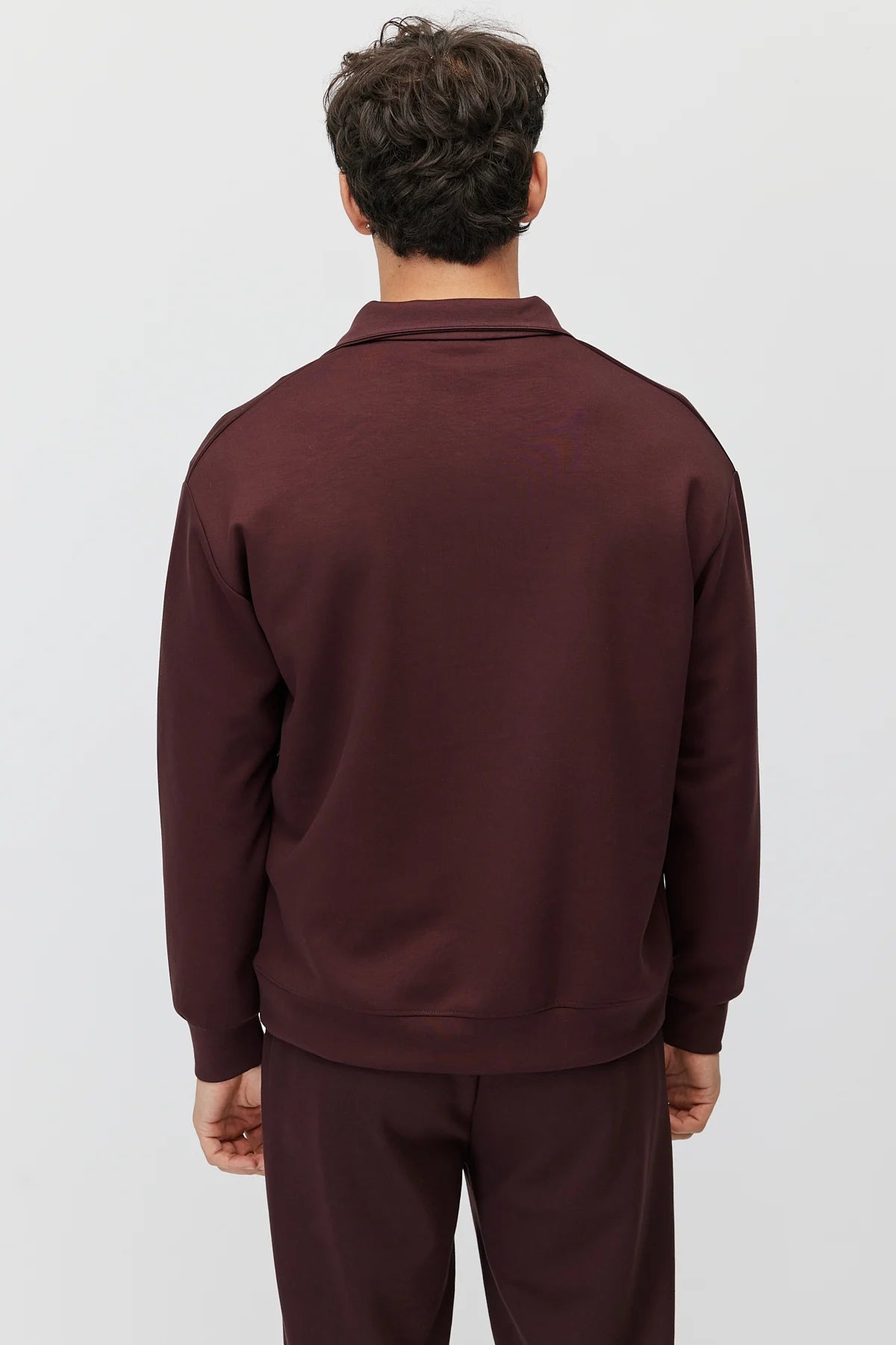 Men's Zippered Collar Sweatshirt