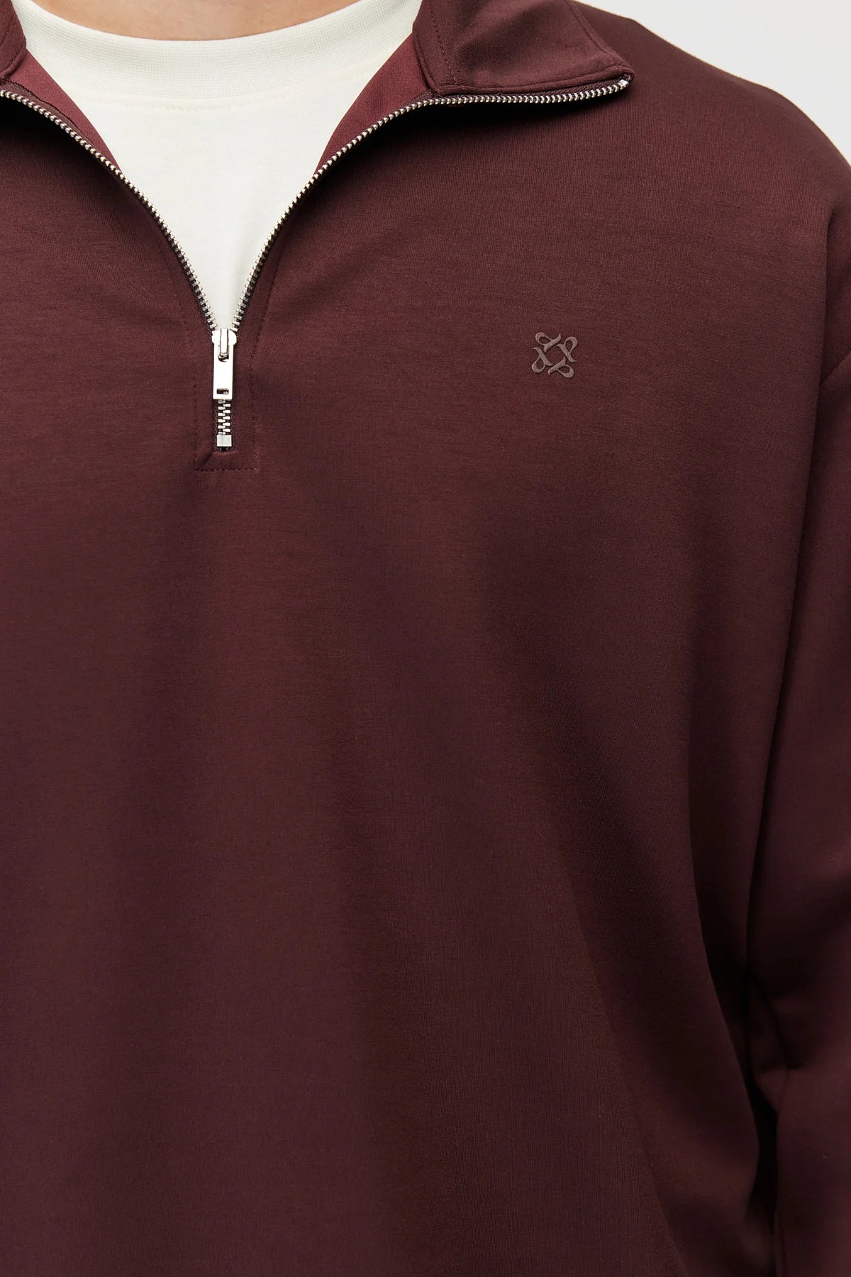 Men's Zippered Collar Sweatshirt