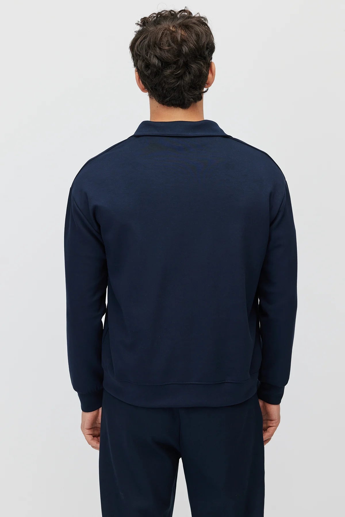 Men's Zippered Collar Sweatshirt