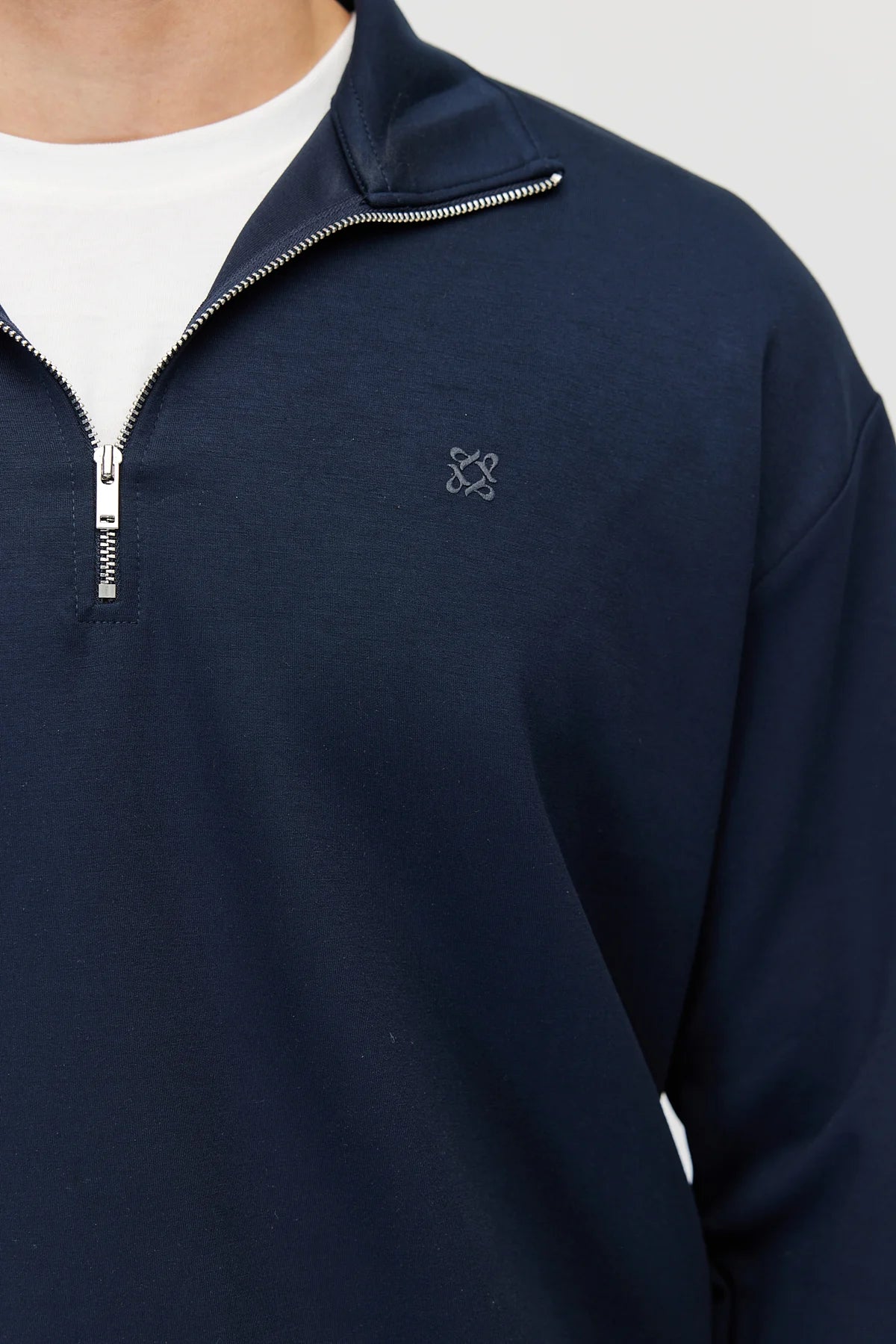 Men's Zippered Collar Sweatshirt