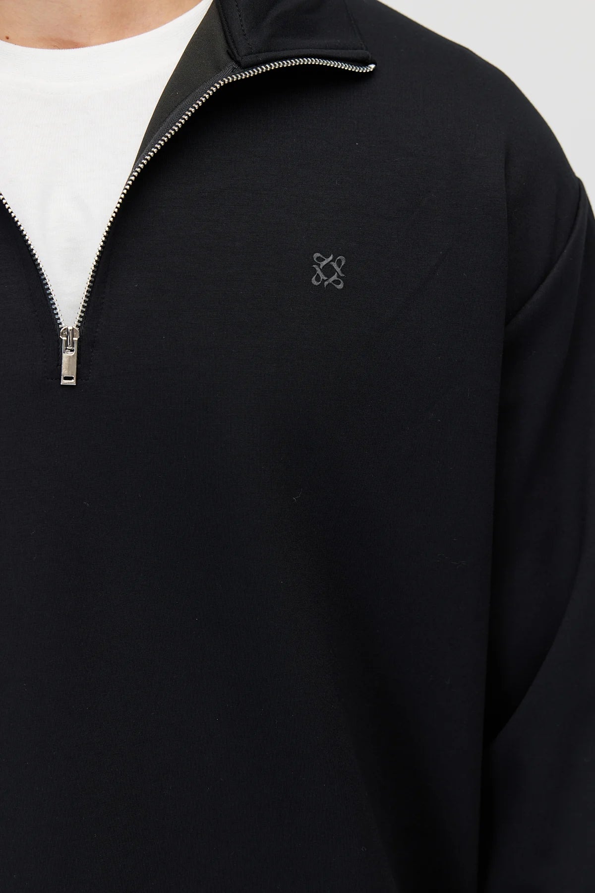 Men's Zippered Collar Sweatshirt