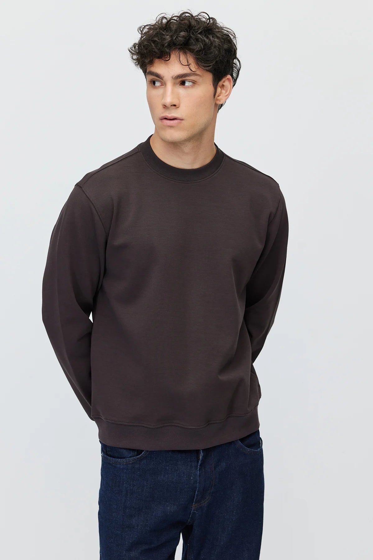 Men's Crew Neck Basic Sweatshirt