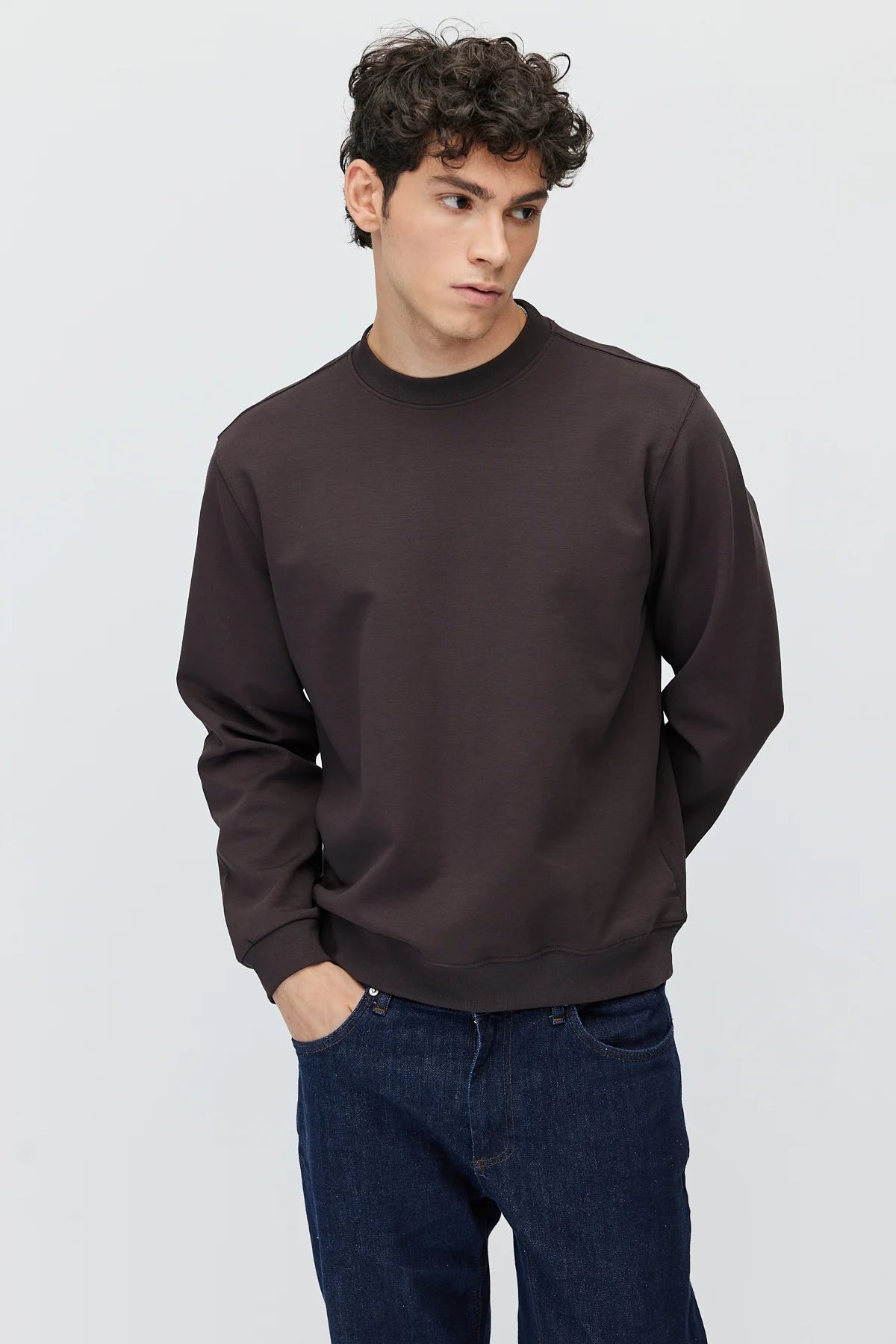 Men's Crew Neck Basic Sweatshirt