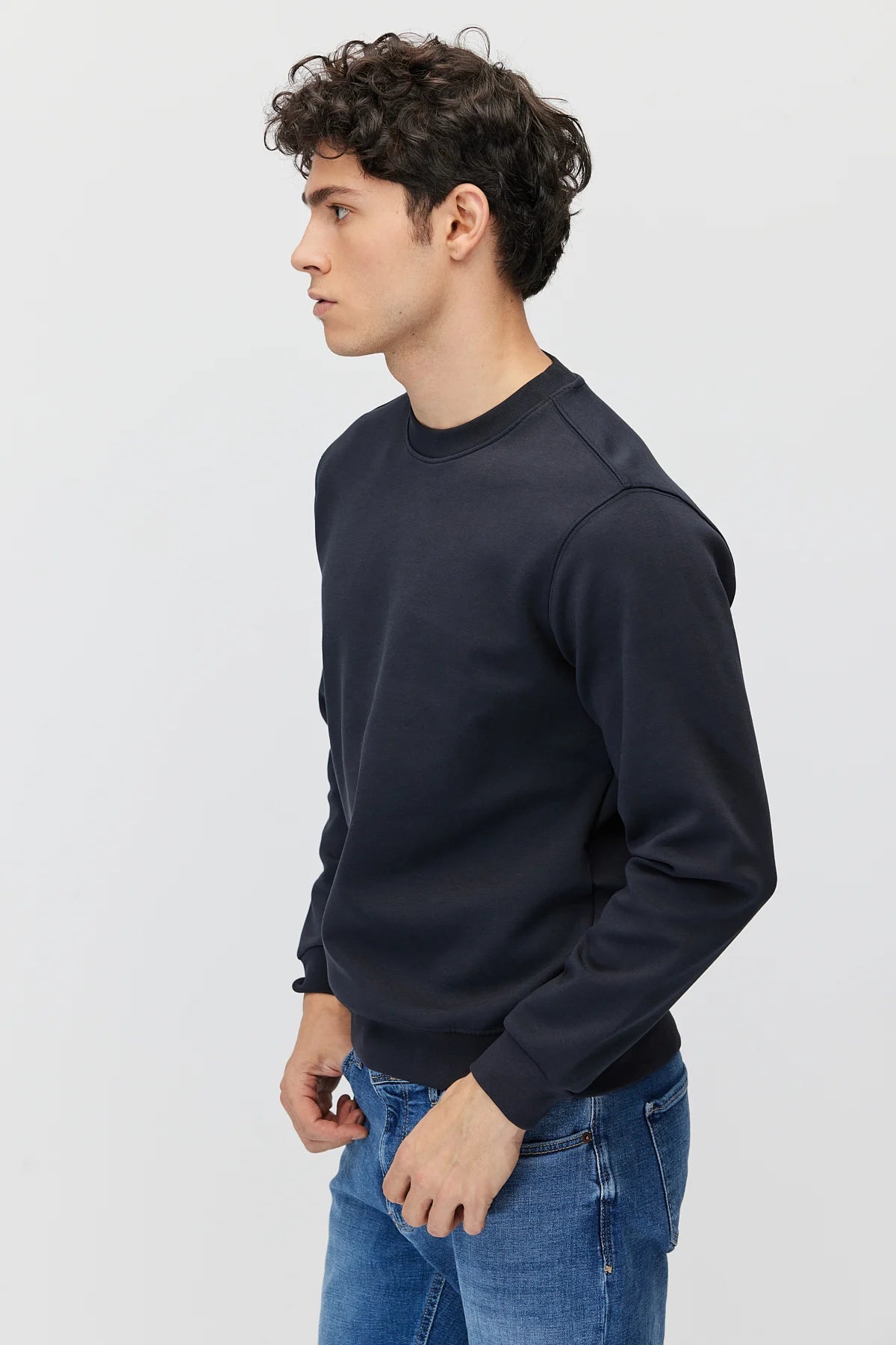 Men's Crew Neck Basic Sweatshirt