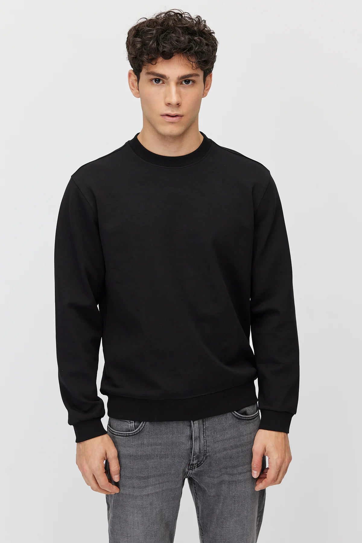Men's Crew Neck Basic Sweatshirt
