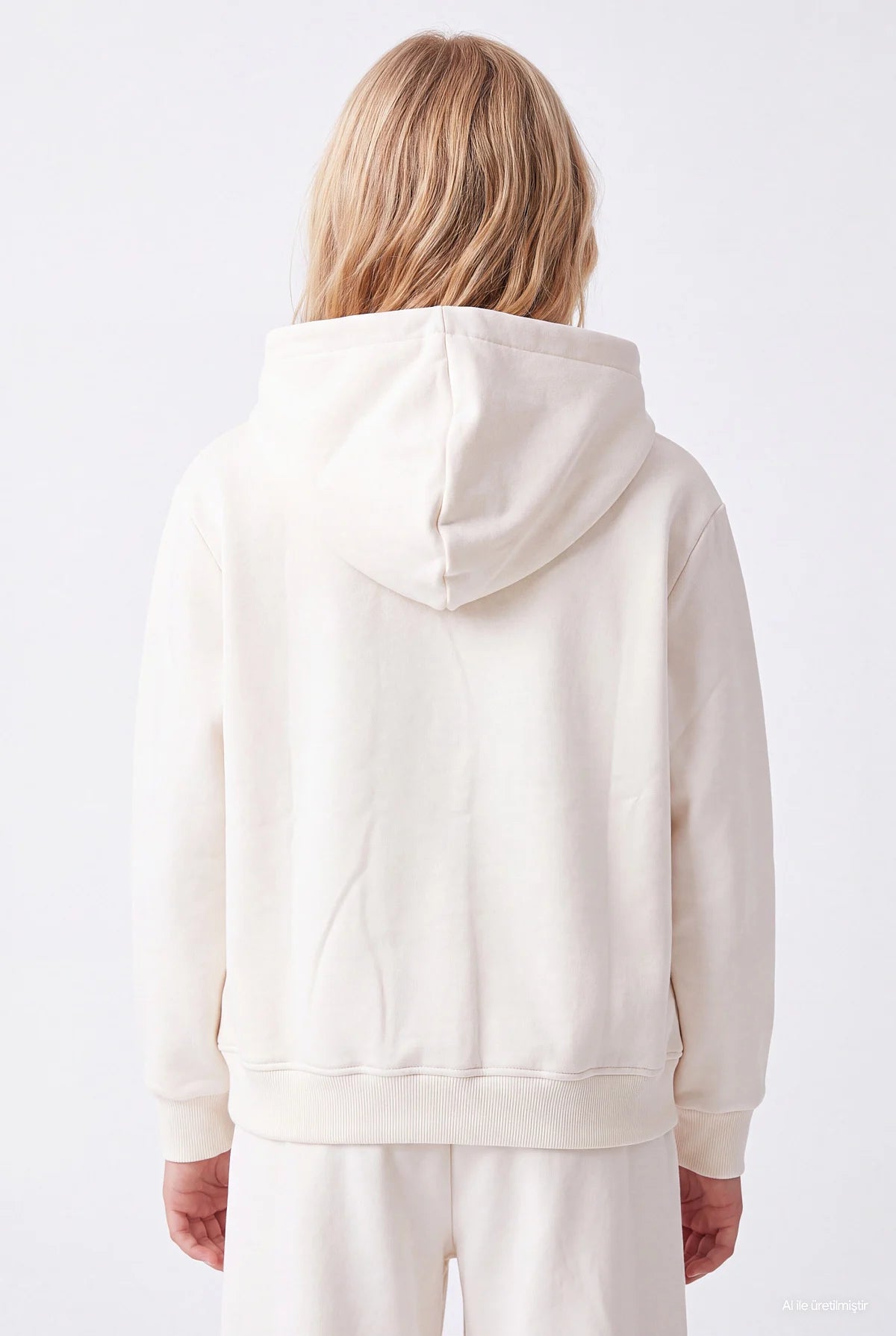  Kız Çocuk Kapüşonlu Fermuarlı Sweatshirt