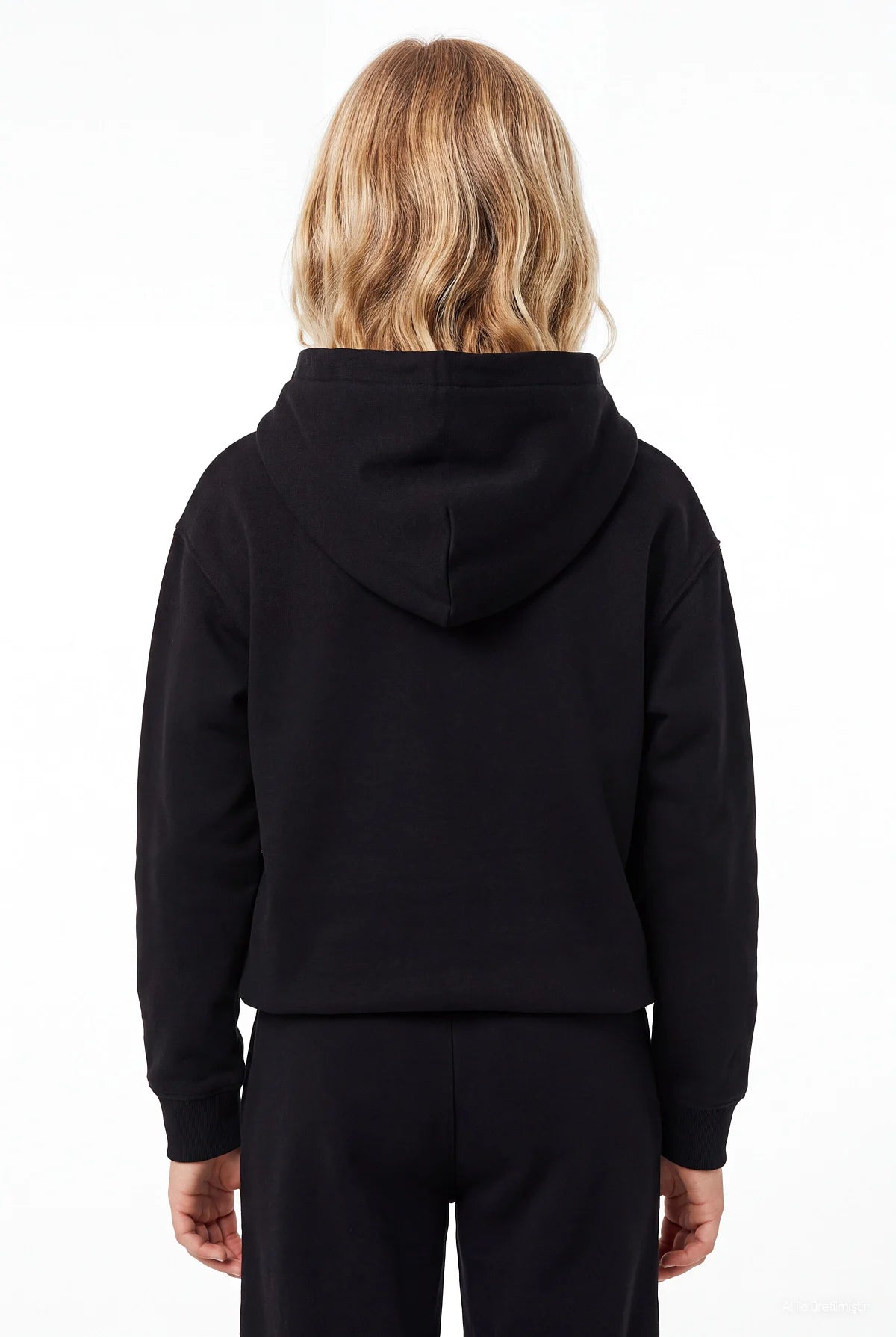  Kız Çocuk Kapüşonlu Fermuarlı Sweatshirt