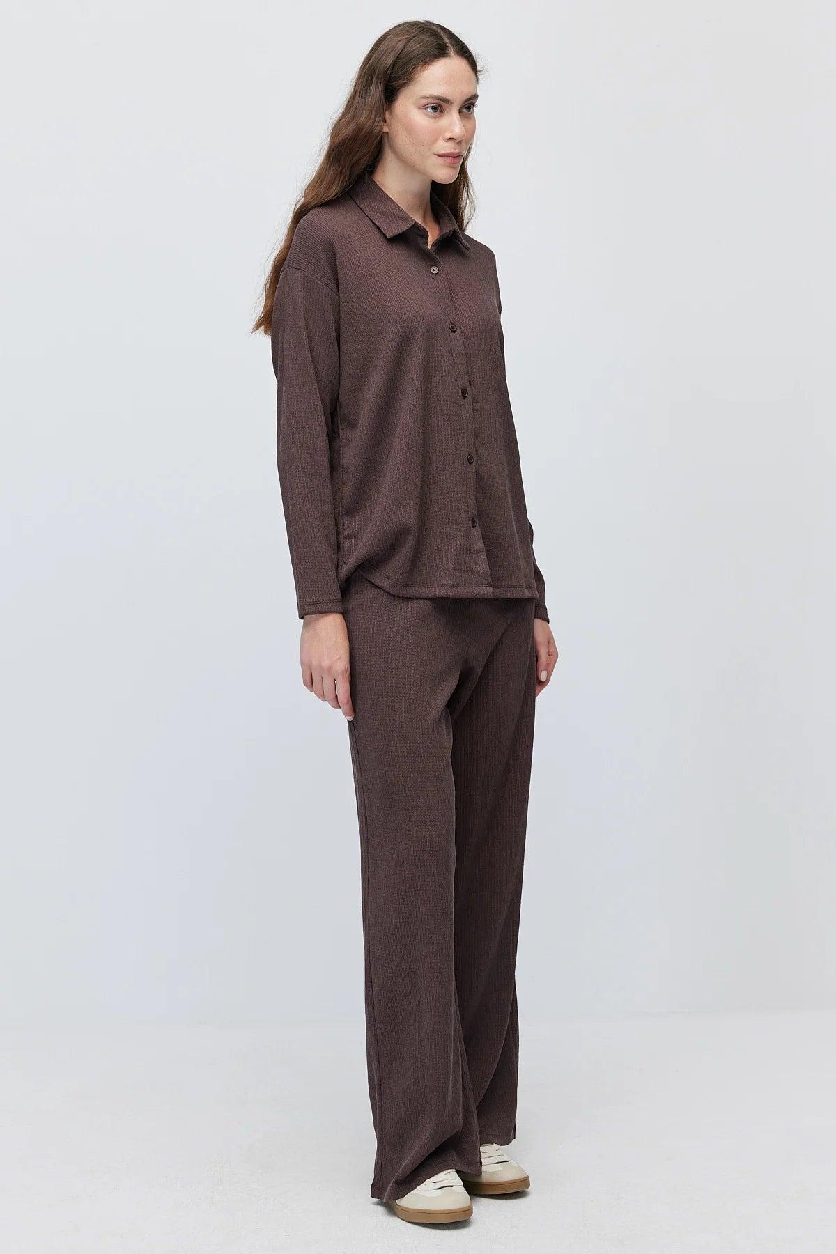 Women's elastic-waist modal trousers