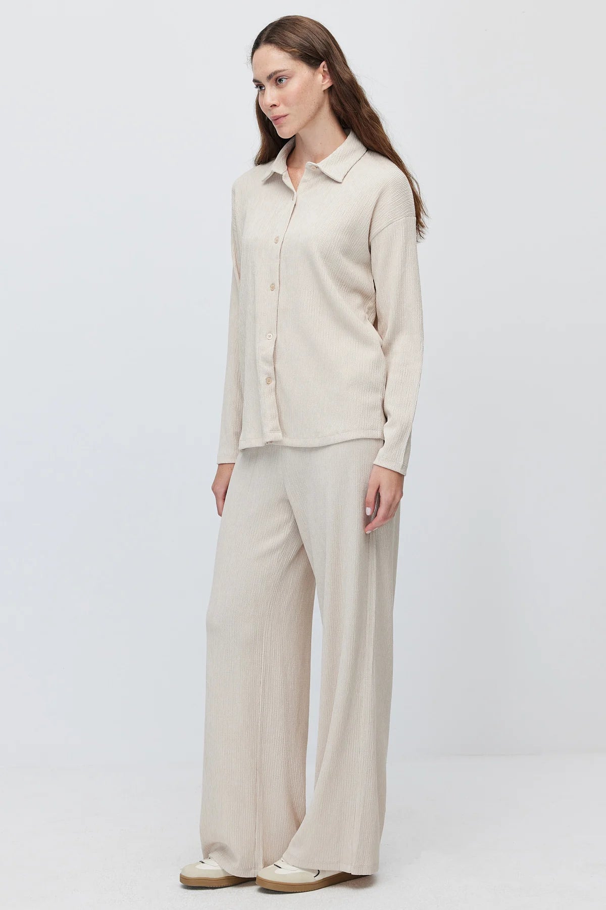 Women's elastic-waist modal trousers