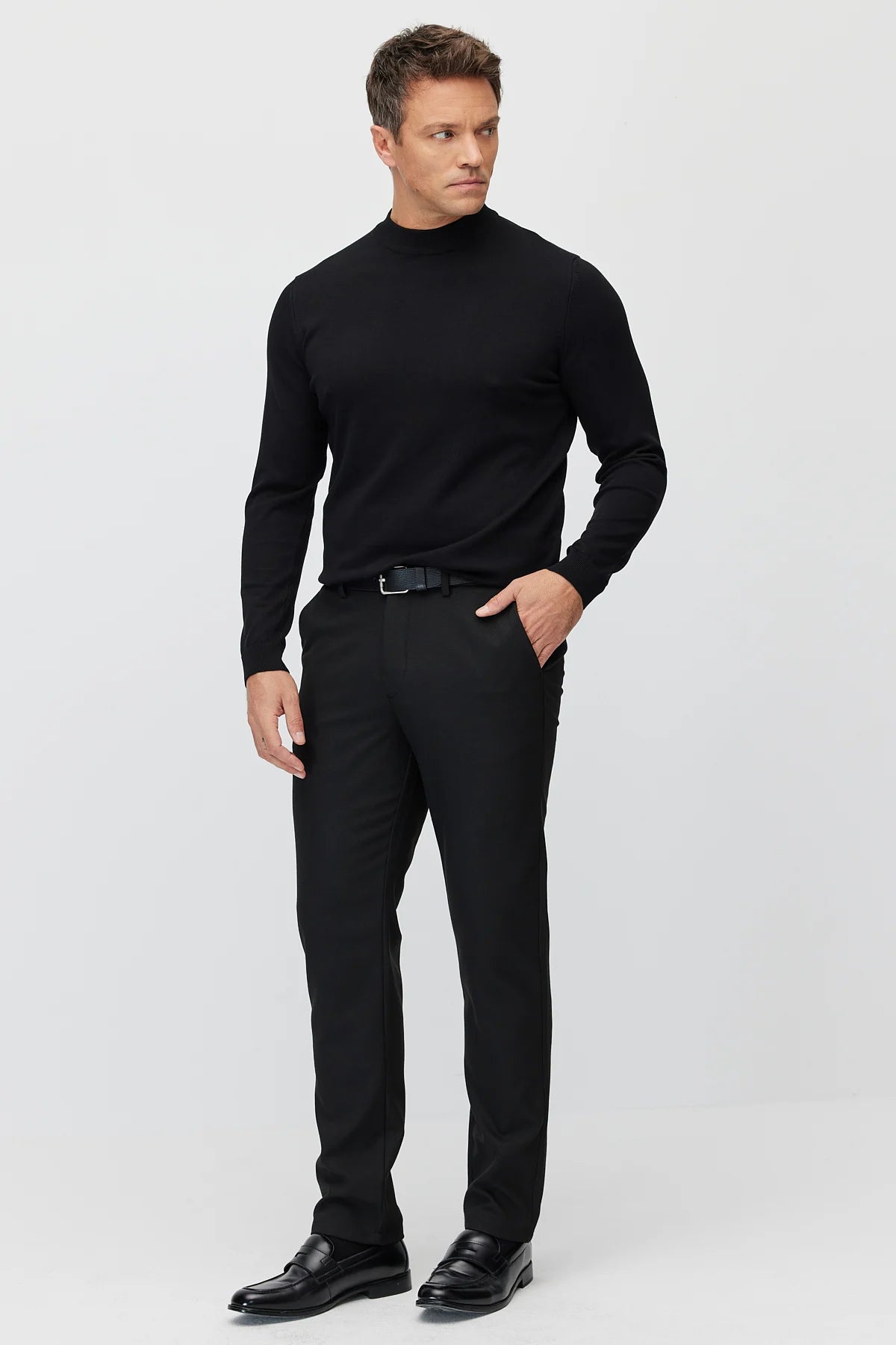 Men's elastic waist regular jogger pants