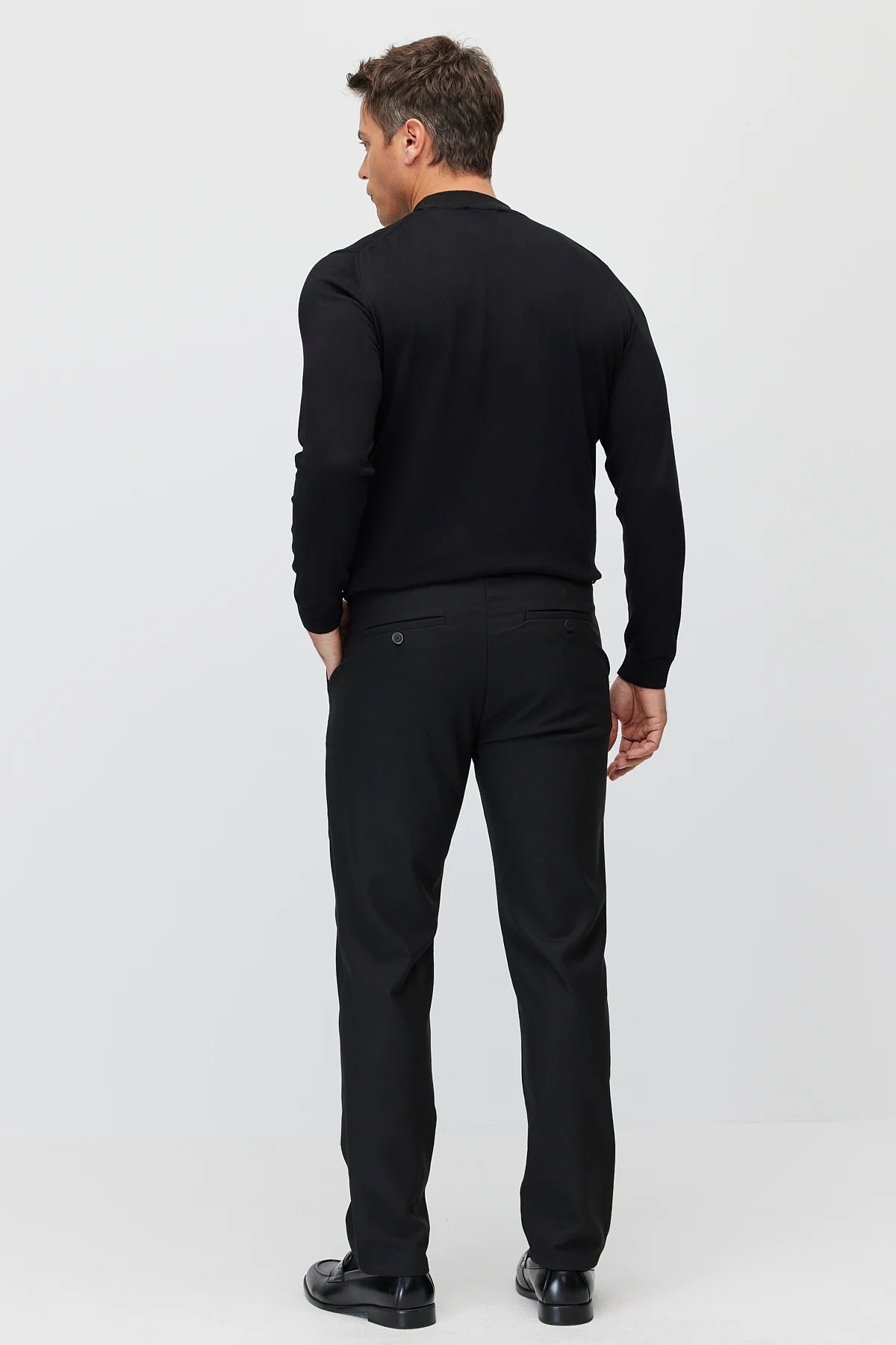 Men's elastic waist regular jogger pants