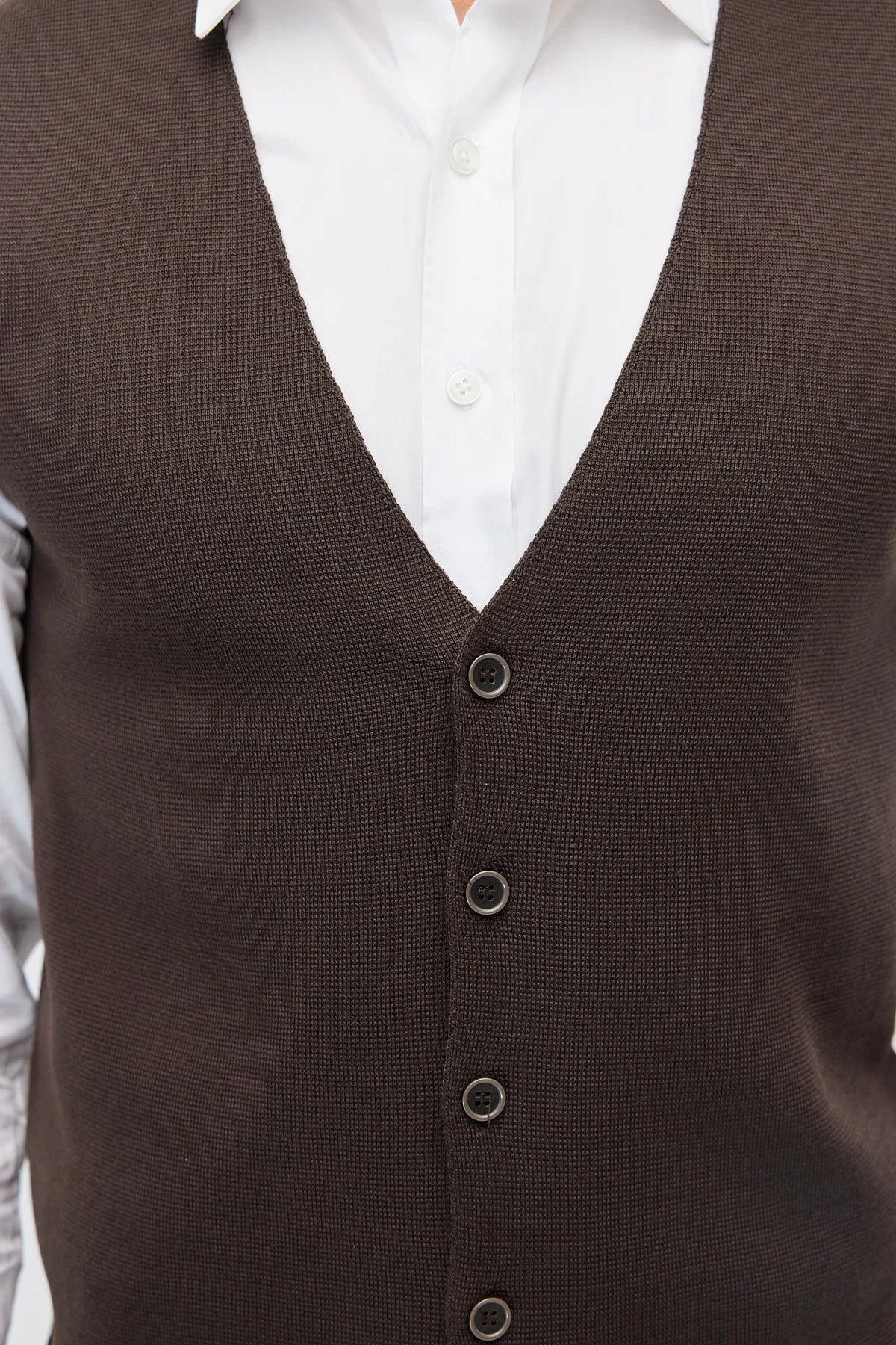 Men's Button-Down Knit Vest