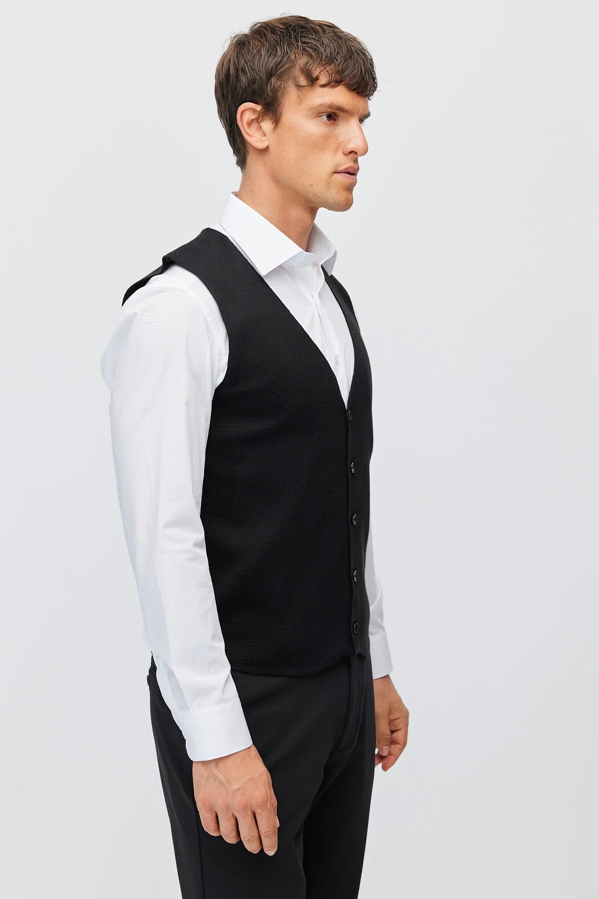 Men's Button-Down Knit Vest