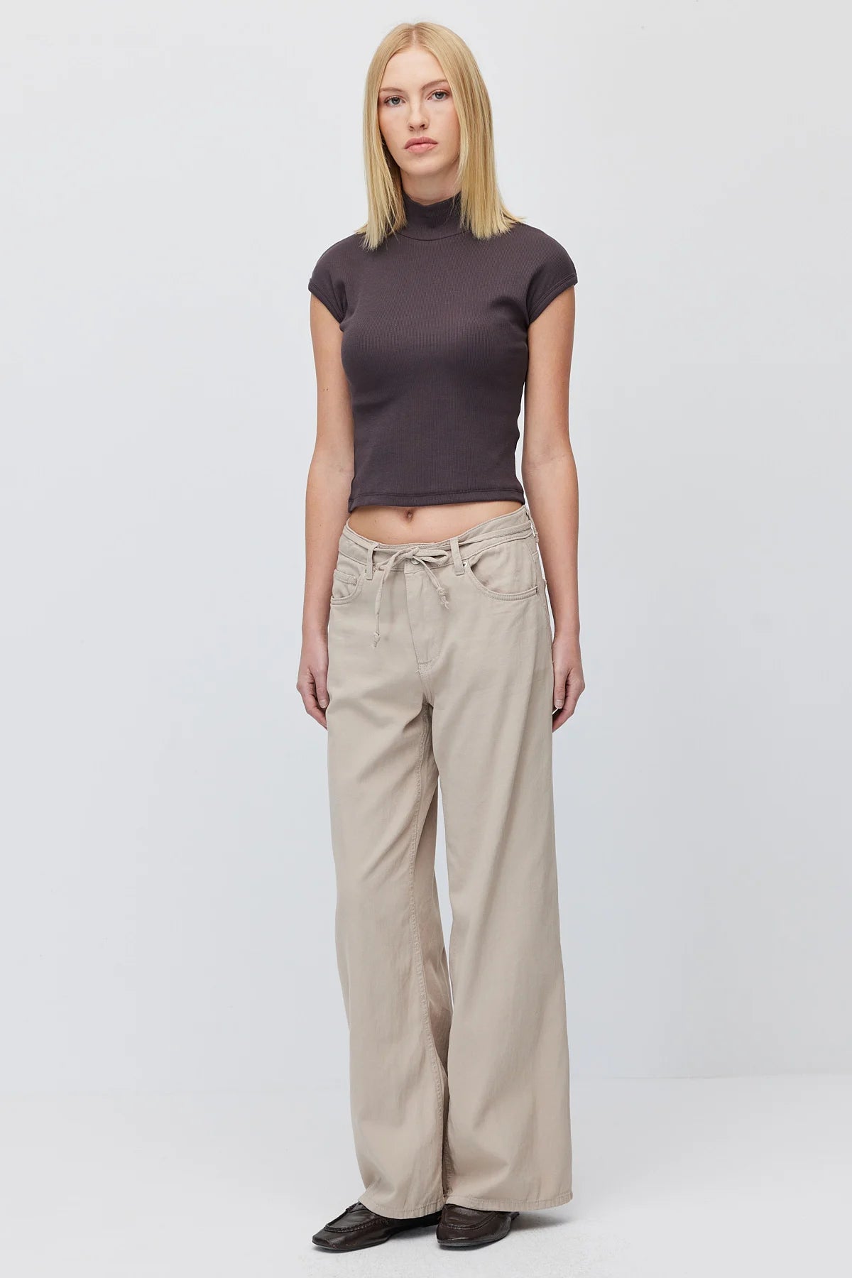 Women's Belted Denim Jeans