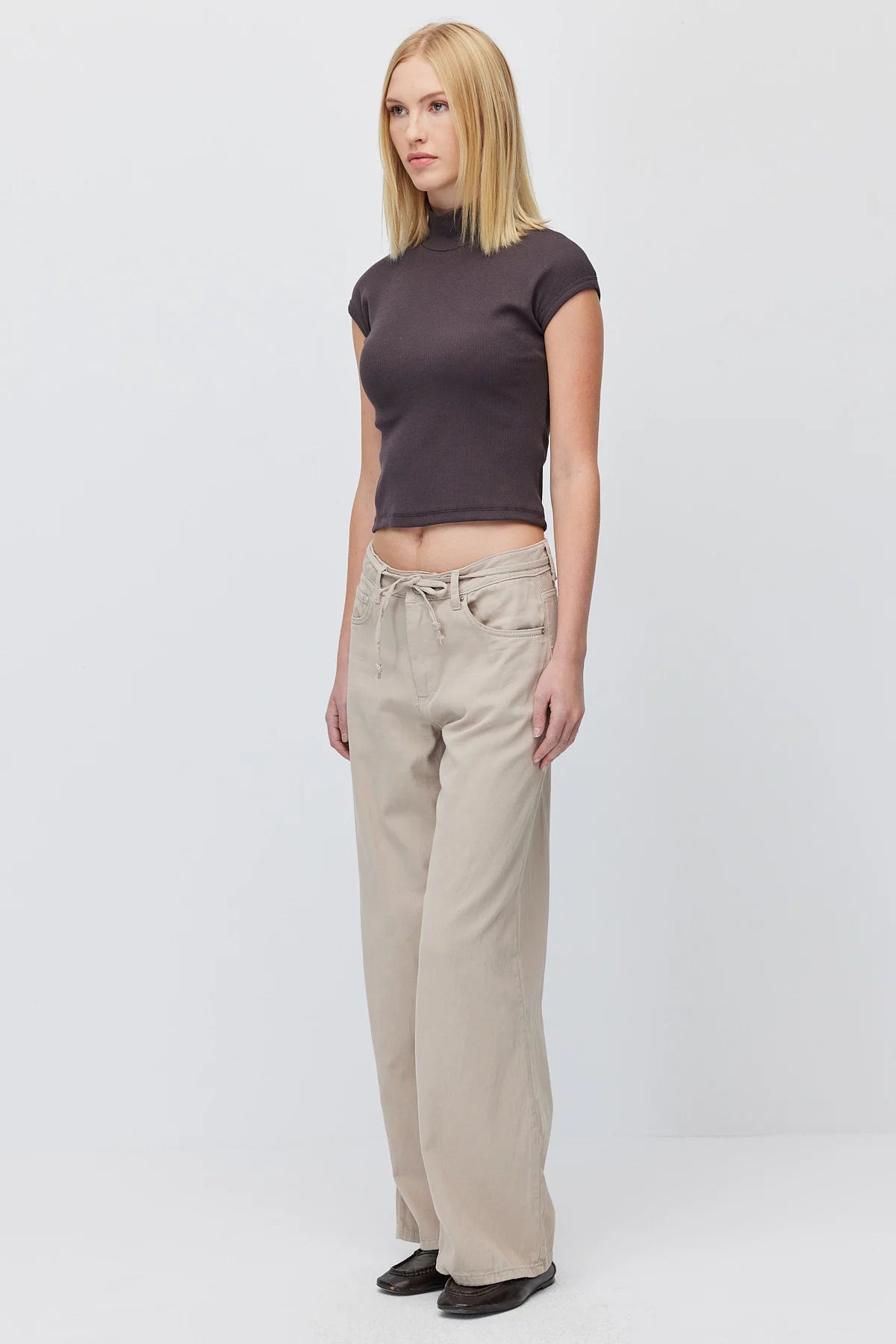 Women's Belted Denim Jeans