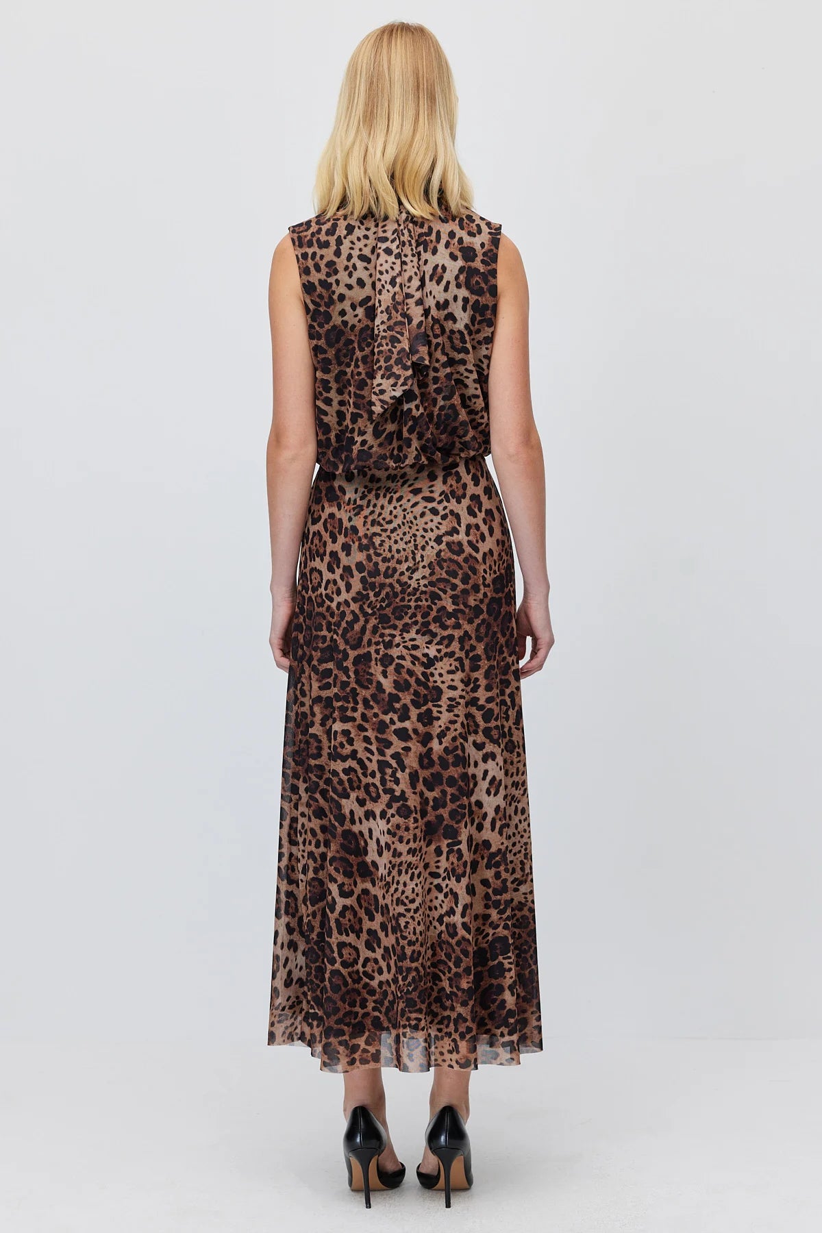 Women's Patterned Chiffon Maxi Skirt
