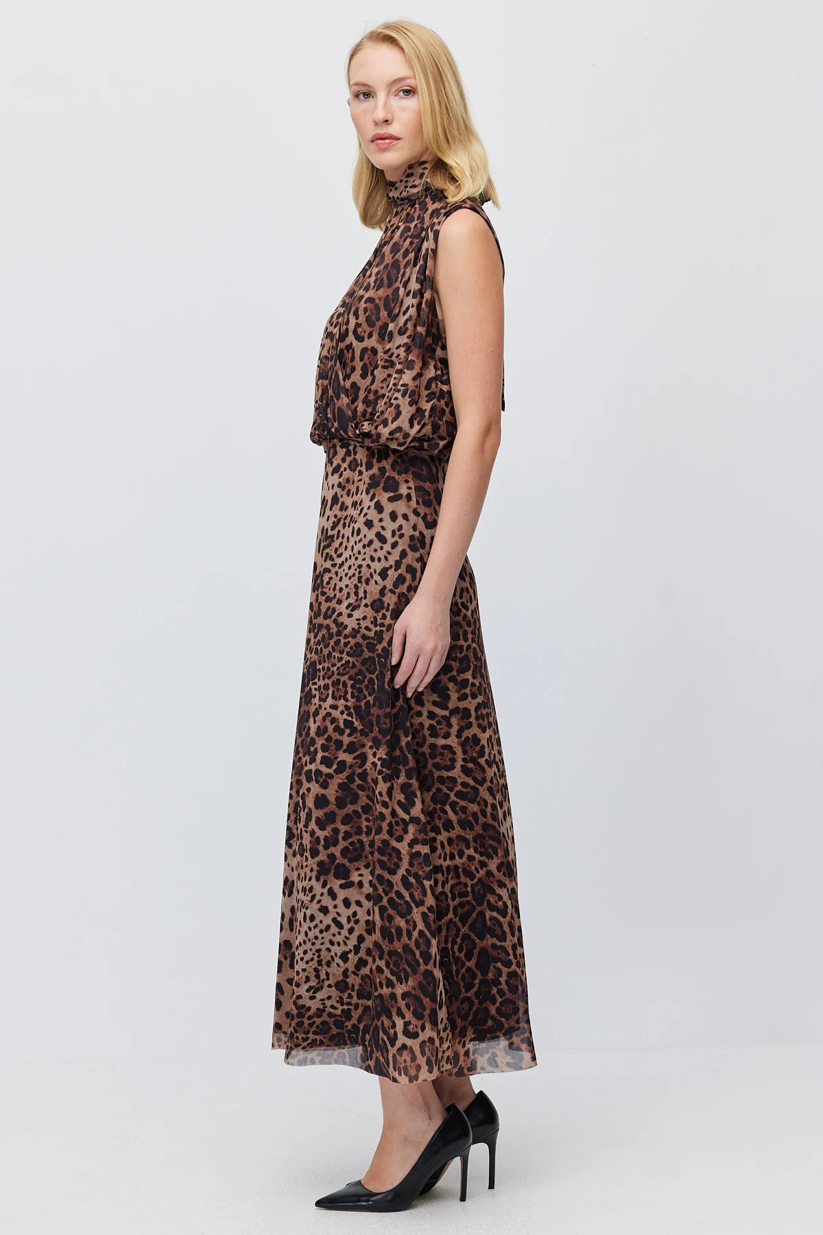 Women's Patterned Chiffon Maxi Skirt