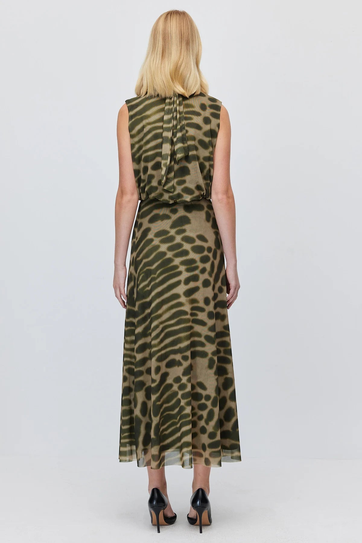 Women's Patterned Chiffon Maxi Skirt