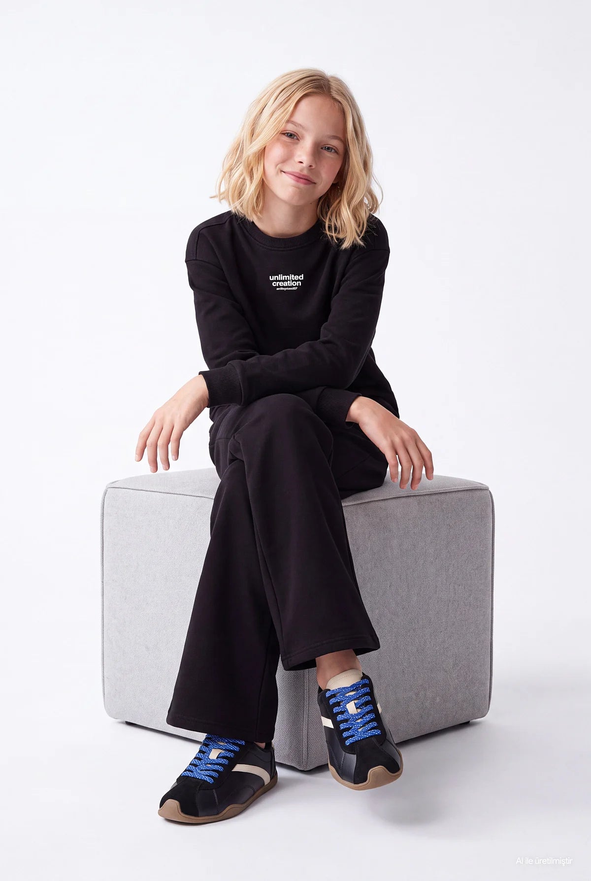 Girls' Loose-Fit Sweatpants