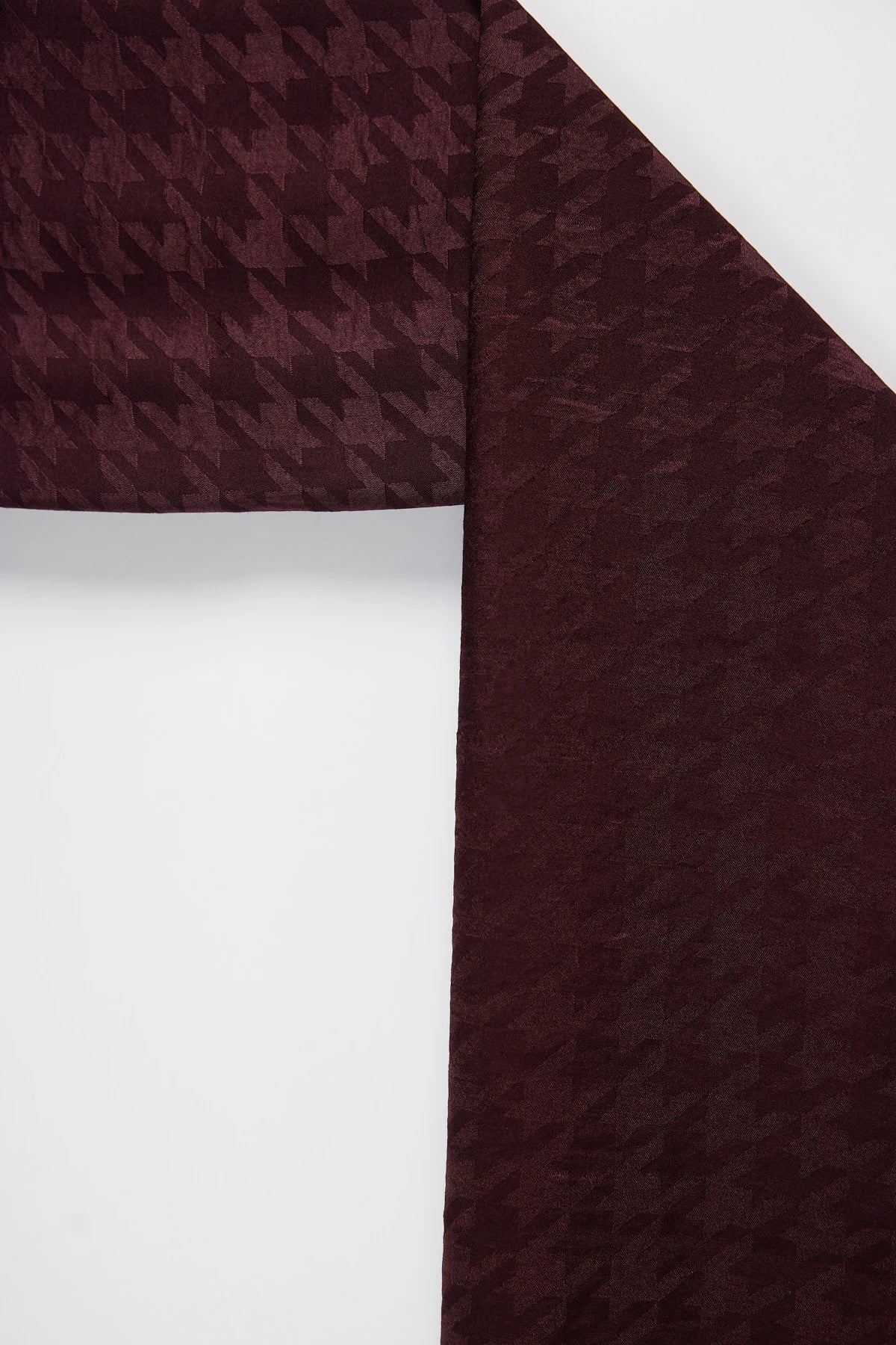 Houndstooth Pattern Jacquard Rectangular Shawl