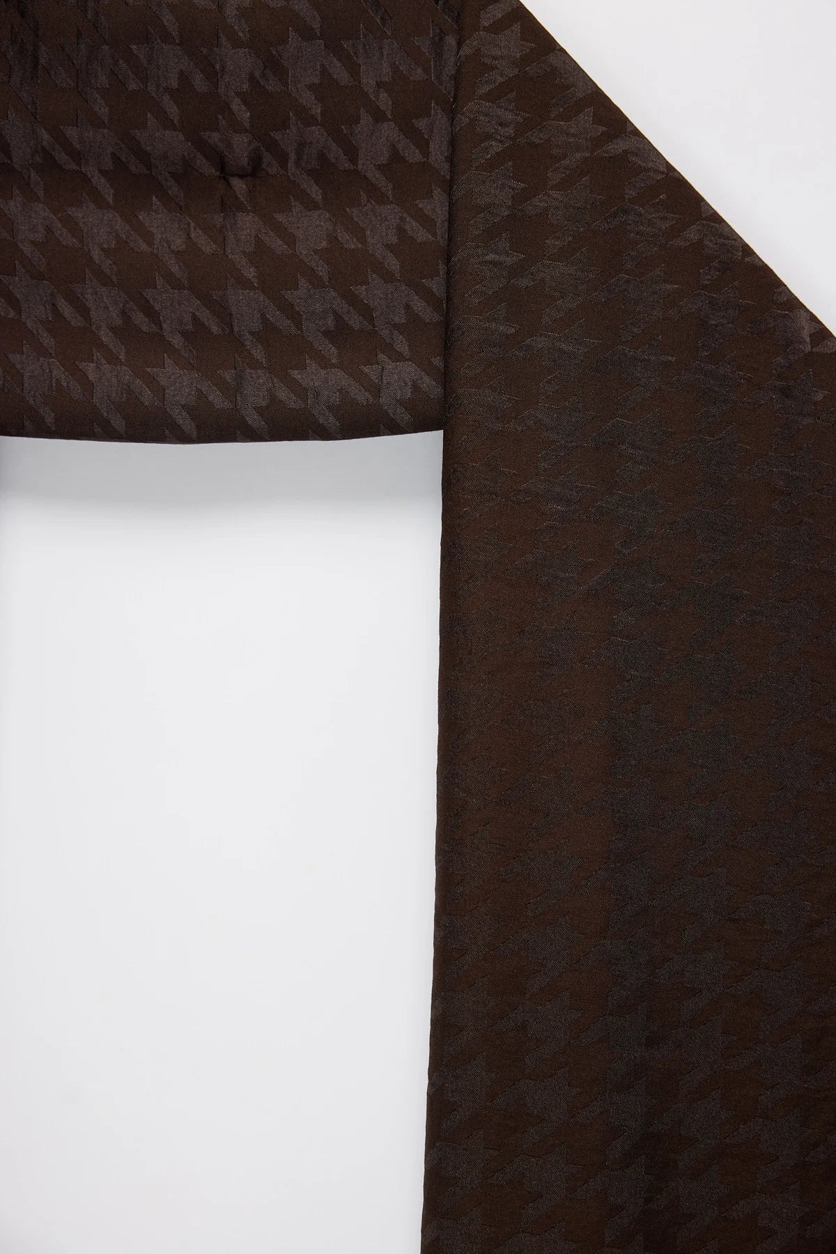 Houndstooth Pattern Jacquard Rectangular Shawl