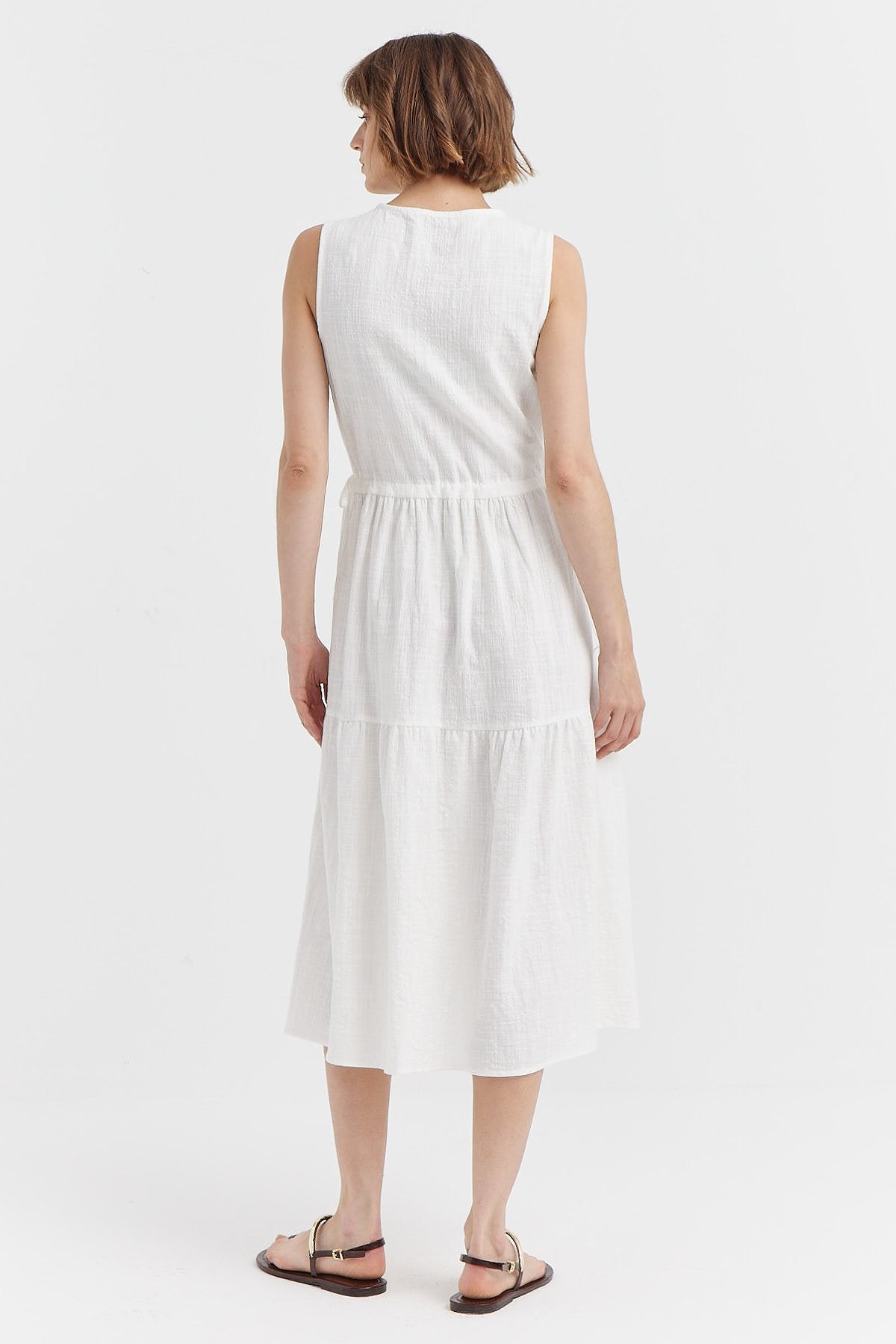 Women's Textured Midi Dress