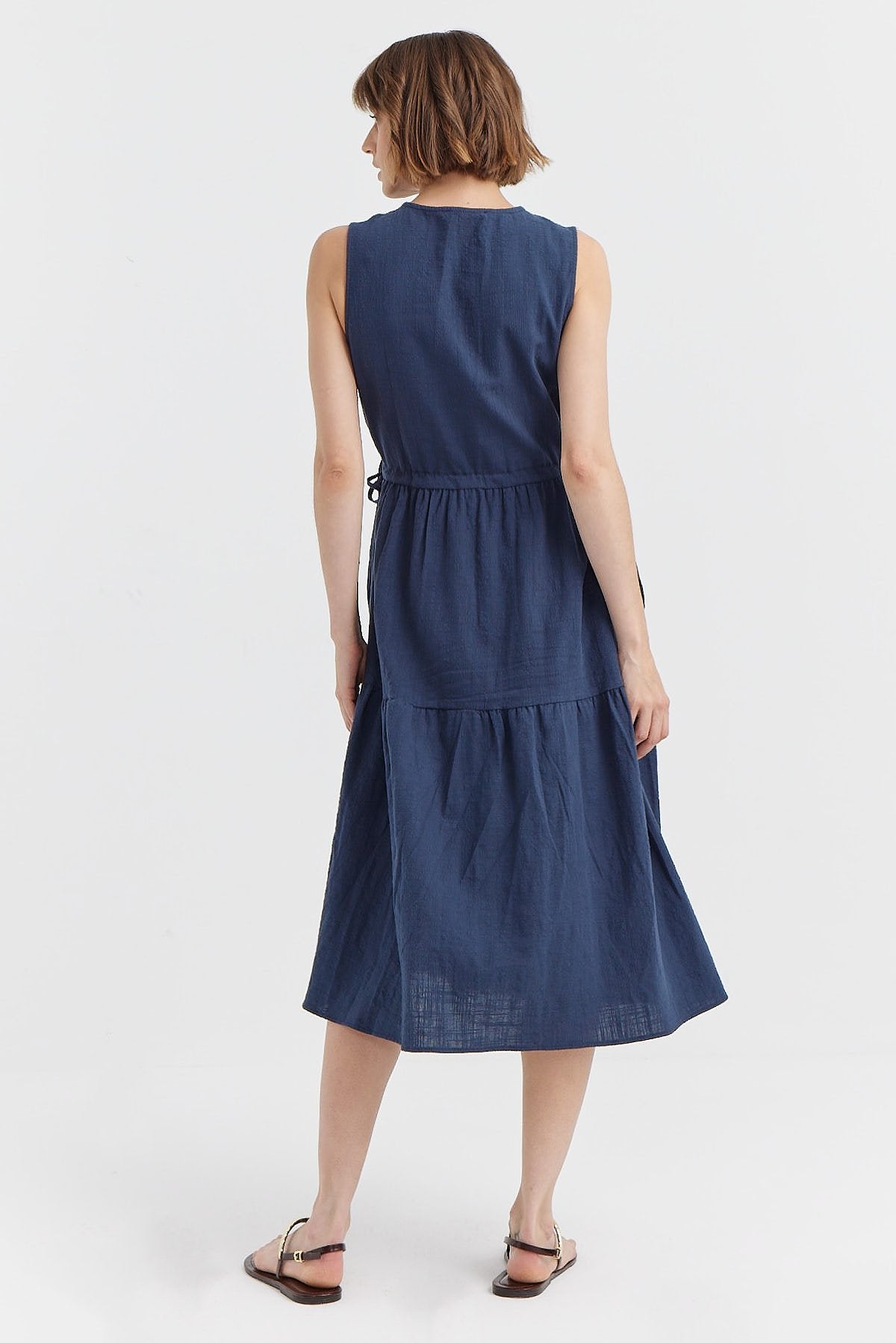 Women's Textured Midi Dress