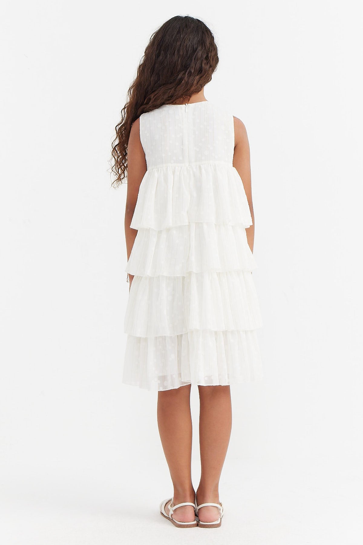 Girl's Zero Sleeve Layered Dress