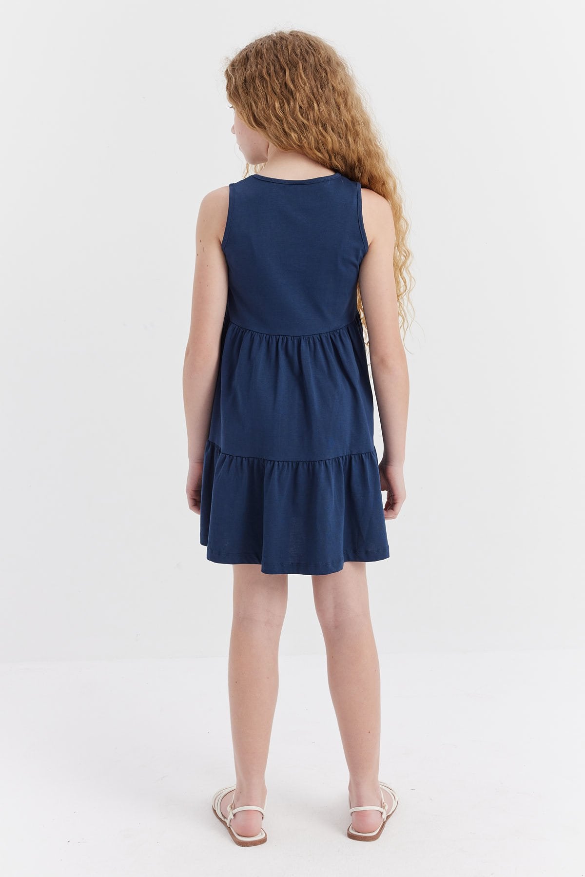 Girl's Basic Gathered Dress