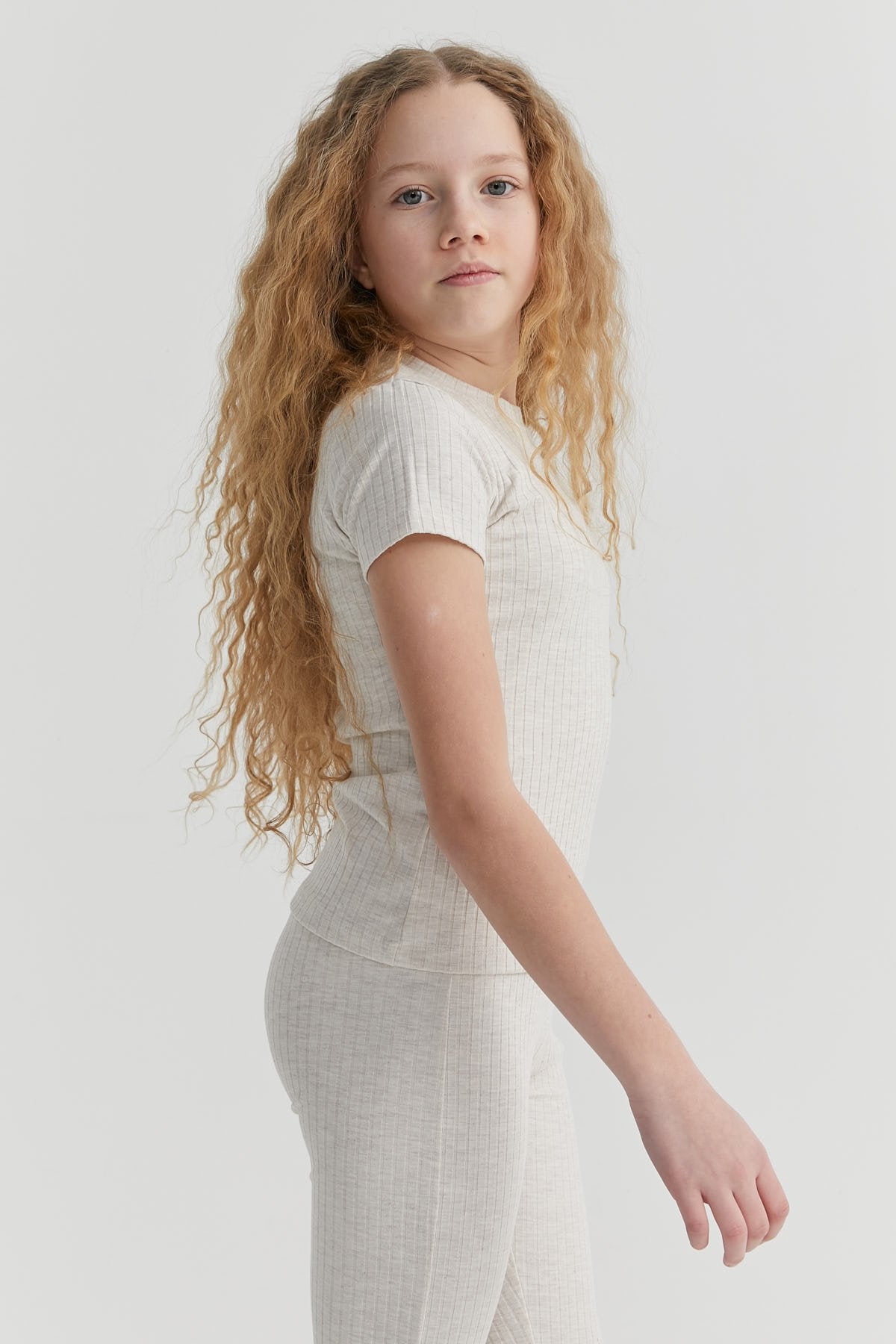 Girls' Ribbed T-shirt