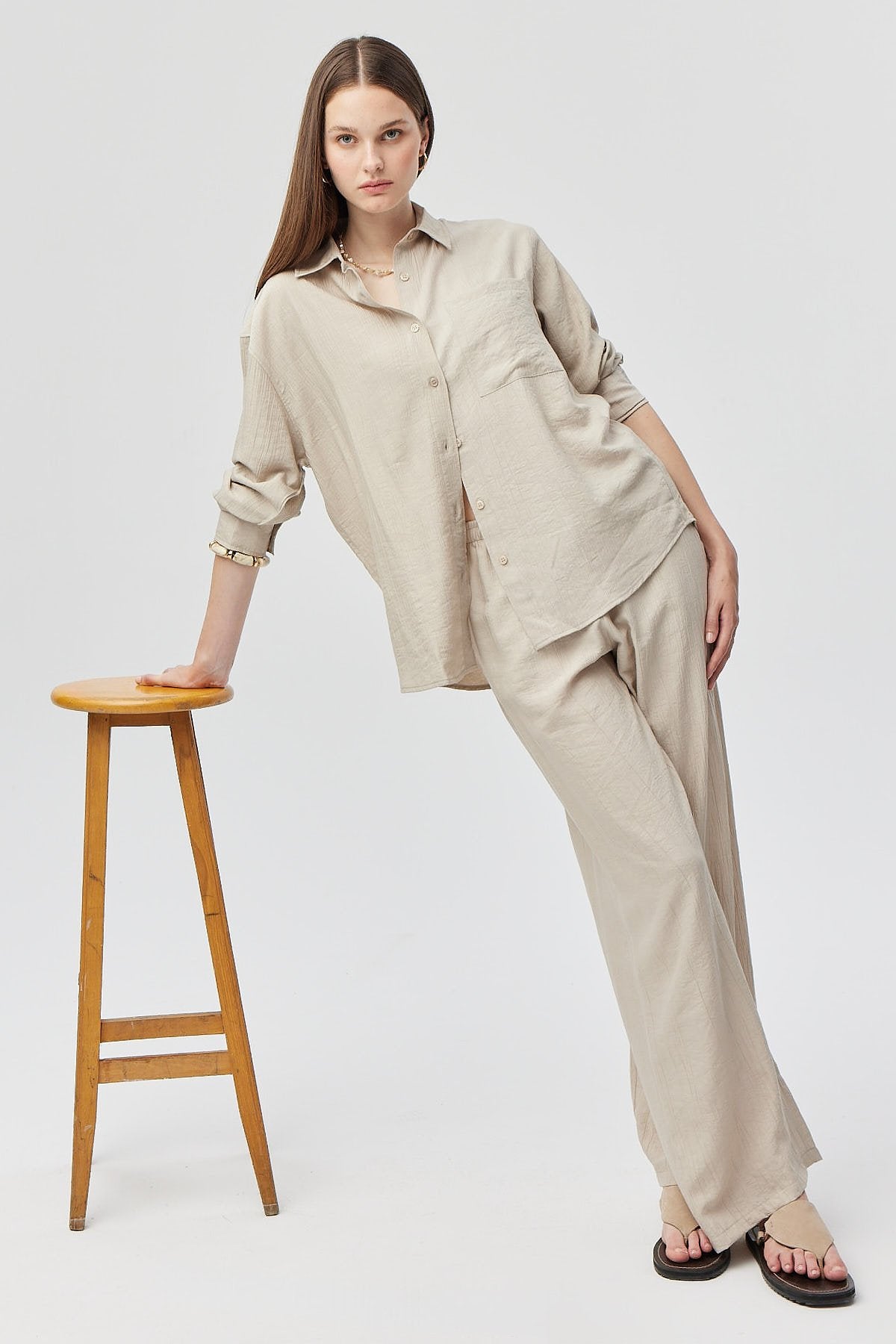 Women's Tie Waist Trousers