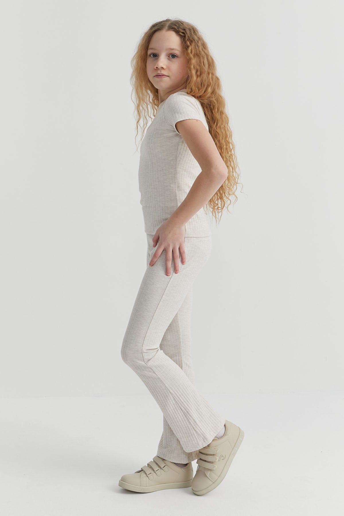 Girls' Ribbed Tights