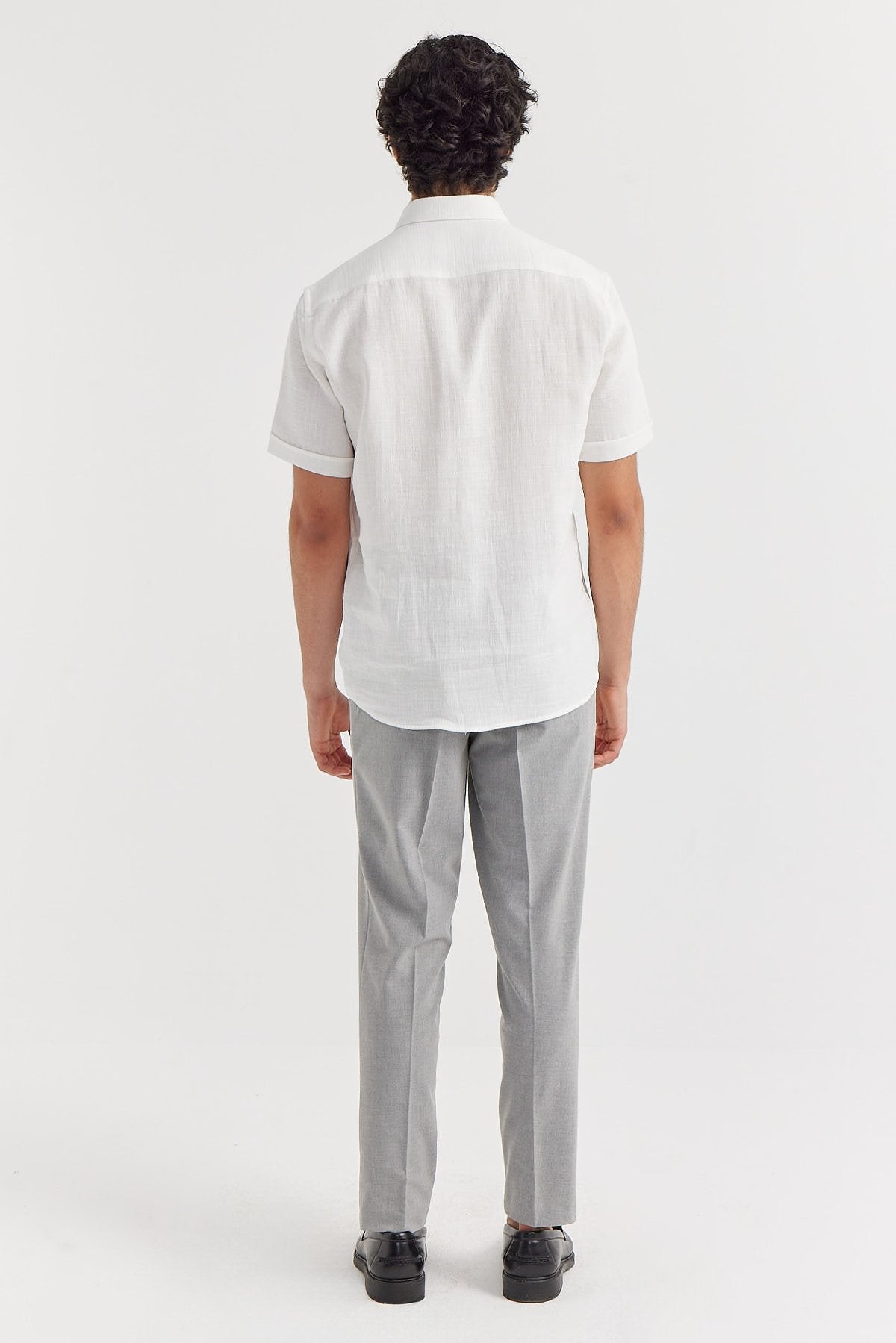 Men's Slim Fit Fabric Trousers