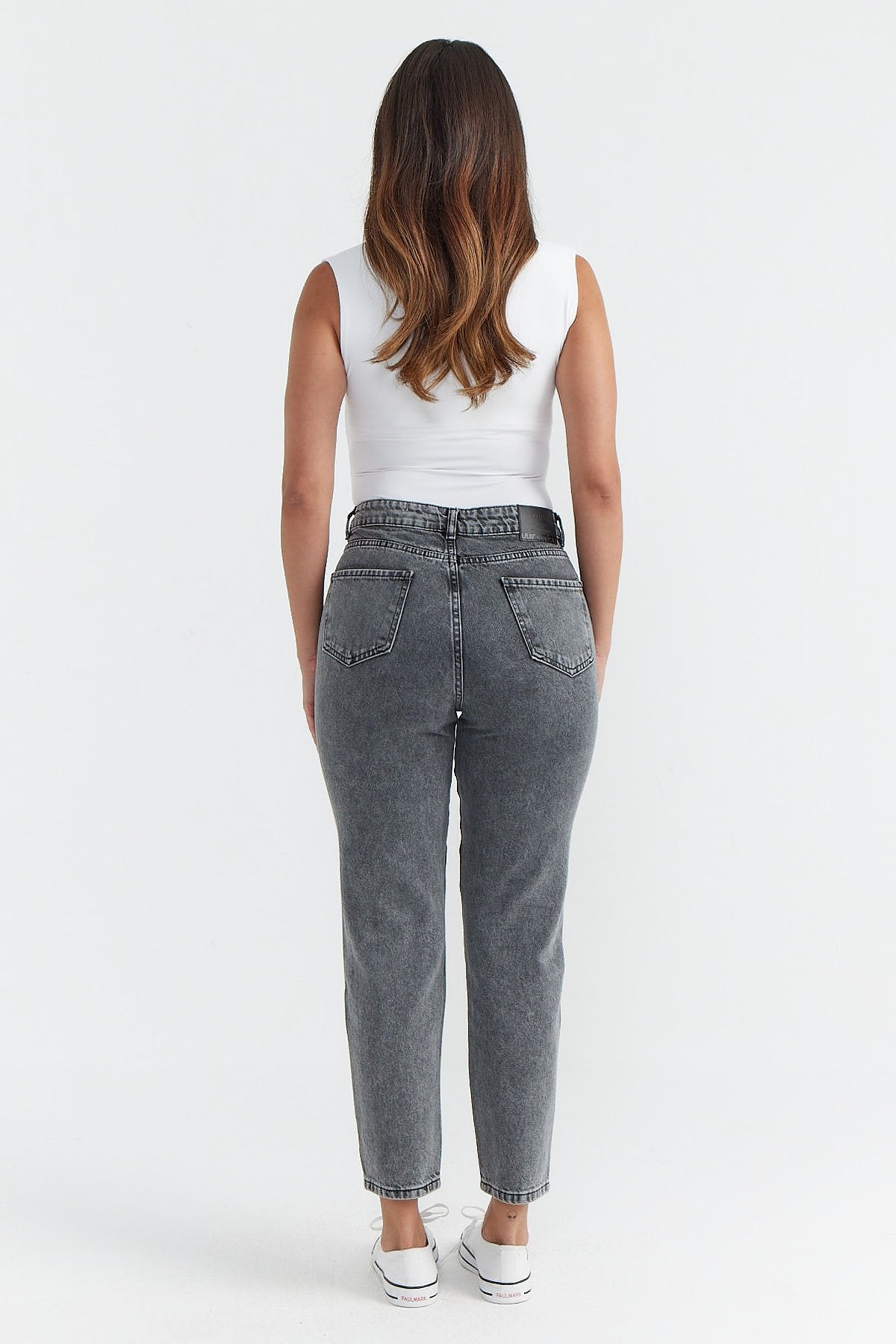 Women's High Waist Stone Printed Jeans