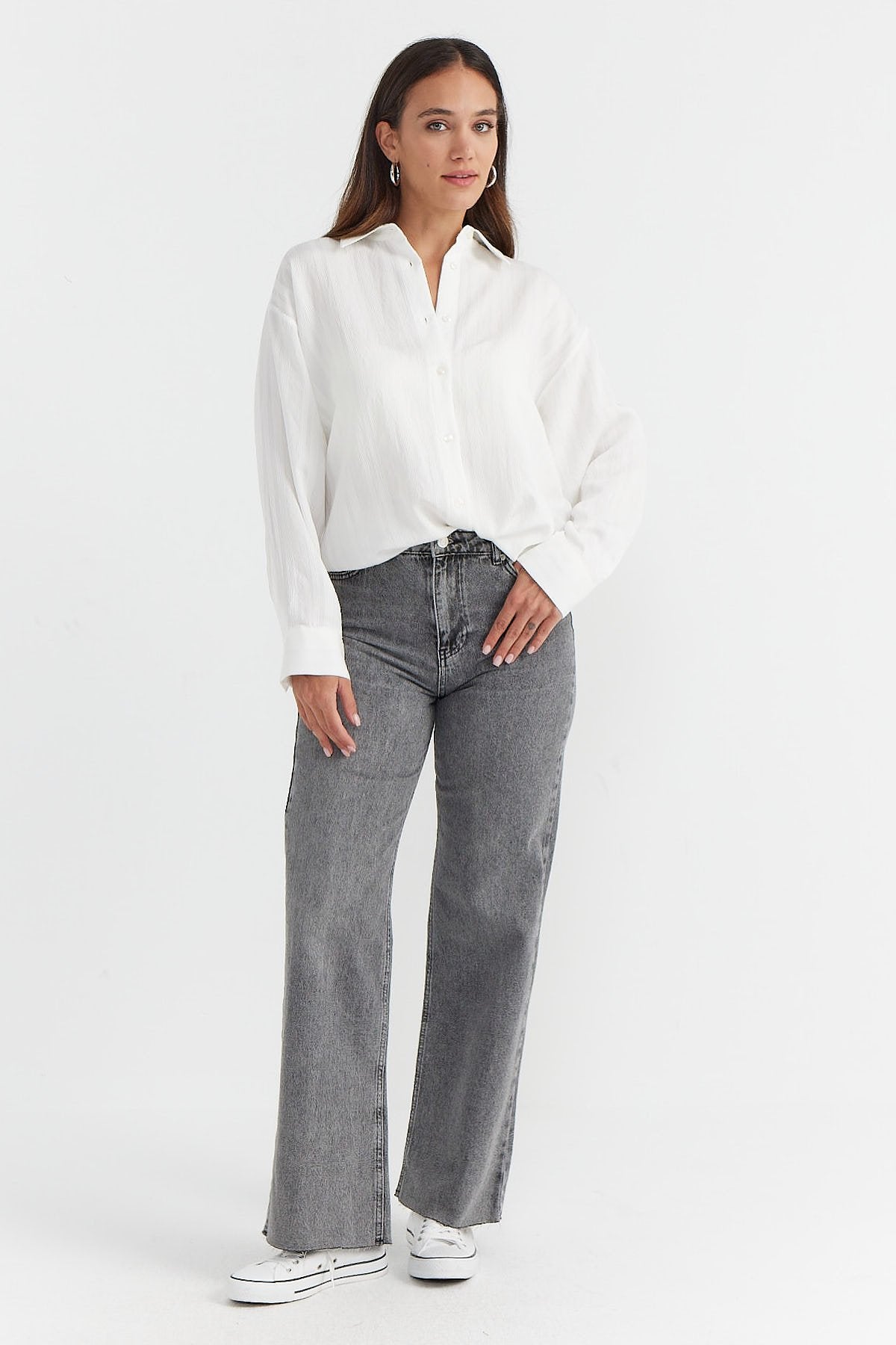 Women's High Waist Wide Leg Jeans