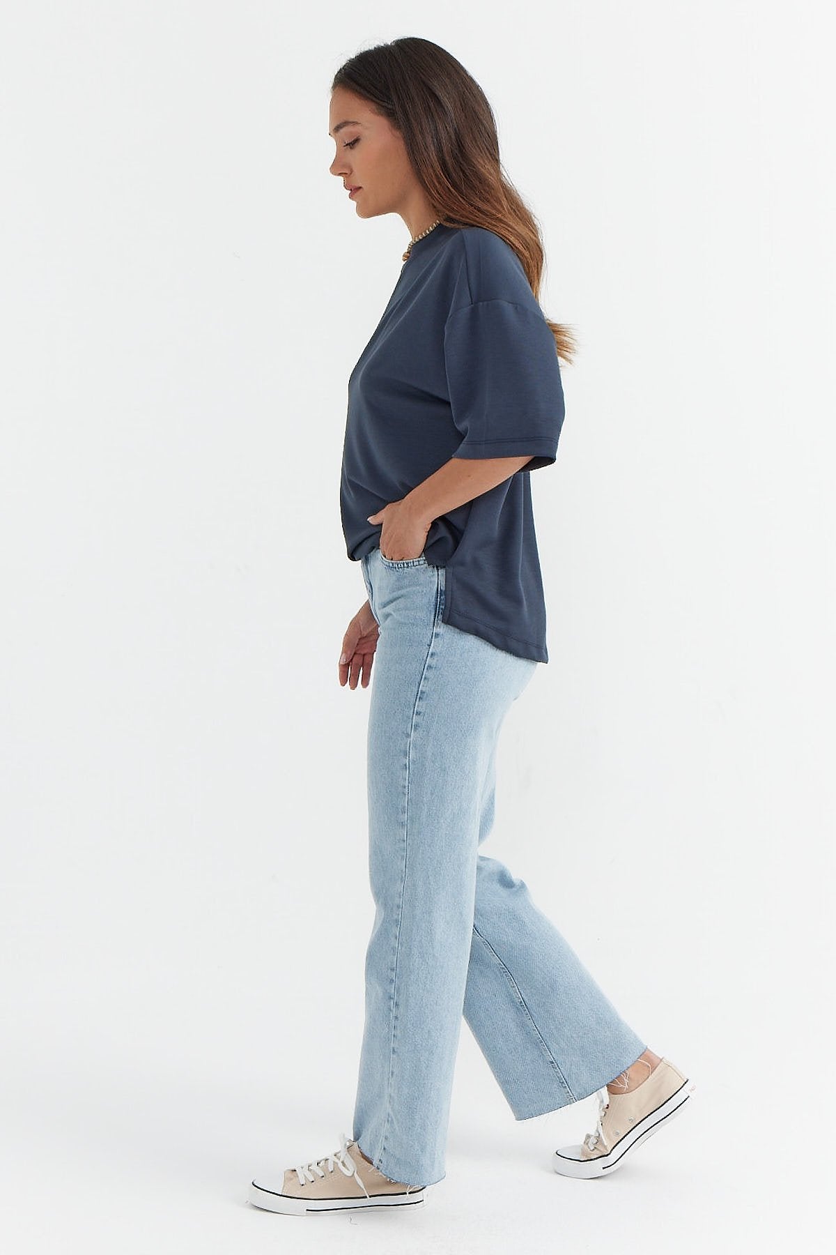 Women's High Waist Wide Leg Jeans
