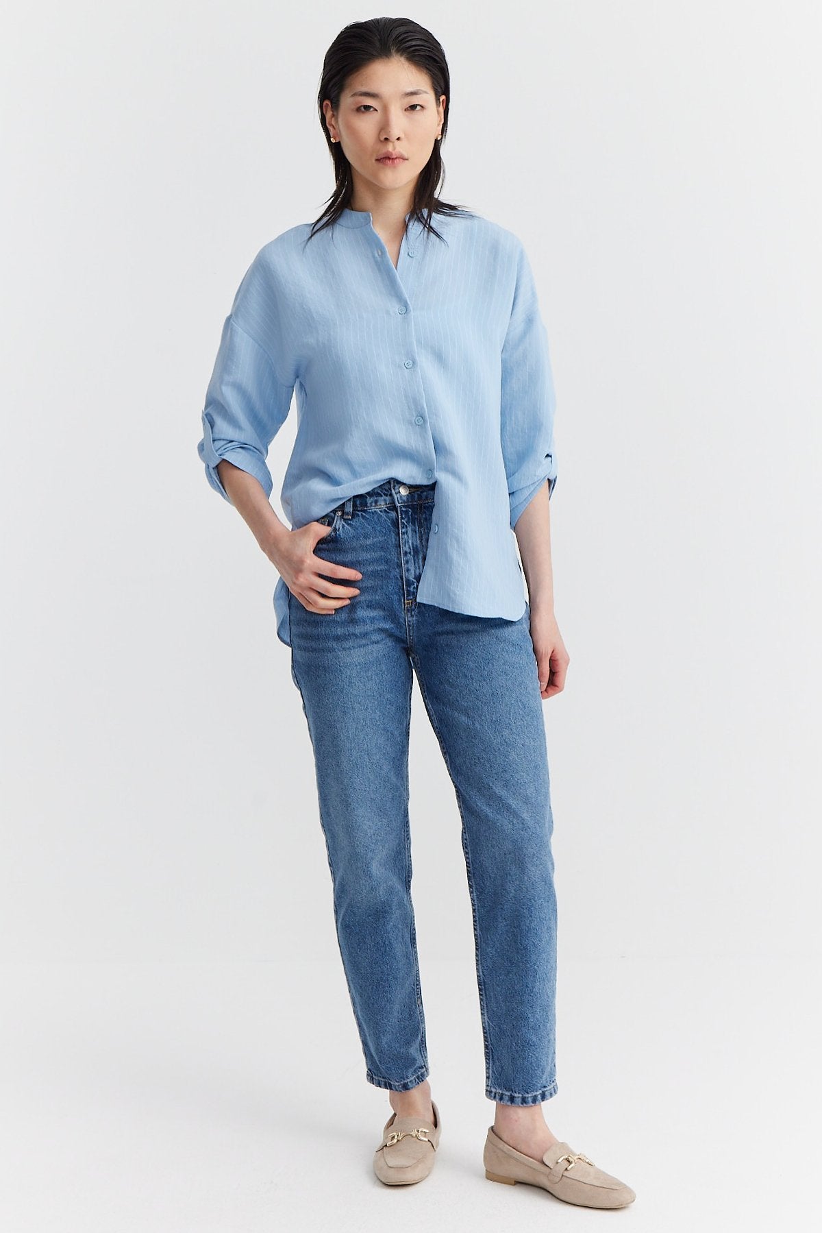 Women's High Waist Slim Fit Jeans