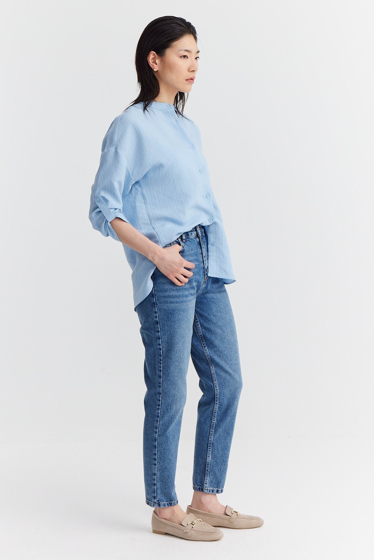 Women's High Waist Slim Fit Jeans