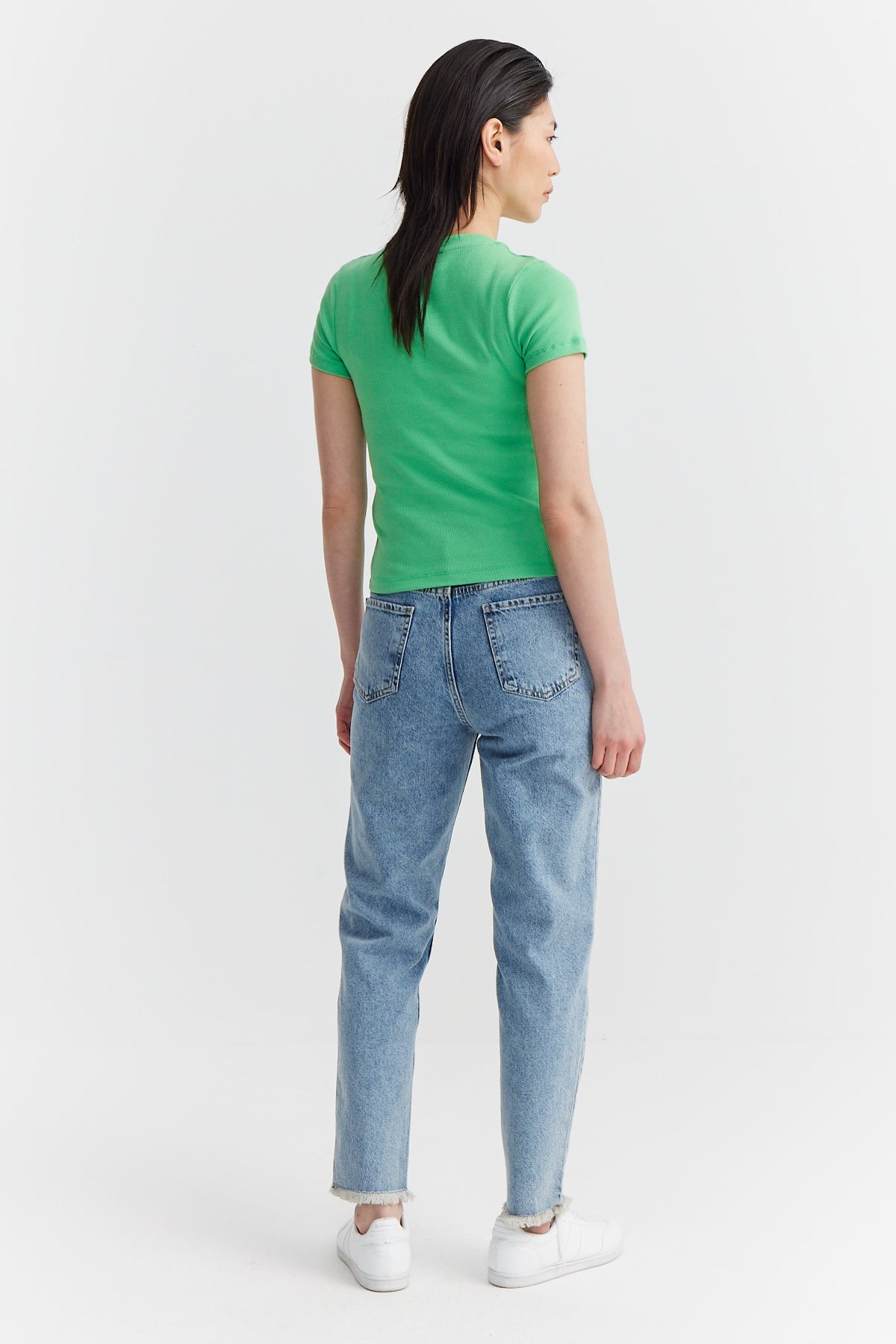 Women's High Waist Ripped Detailed Jeans