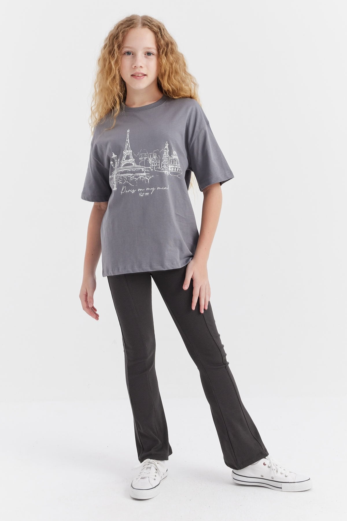 Girl's Stitched Detailed Leggings