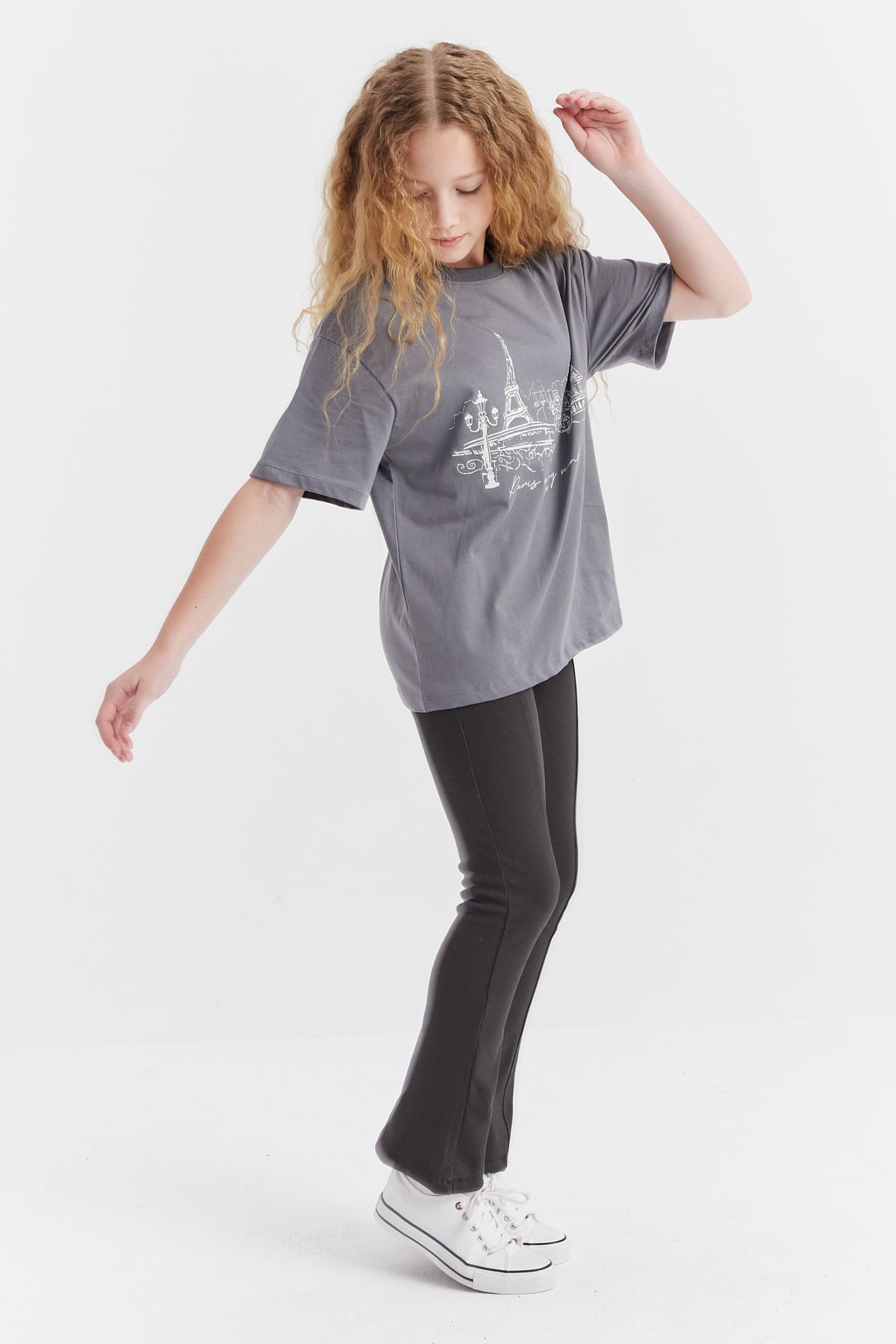 Girl's Stitched Detailed Leggings